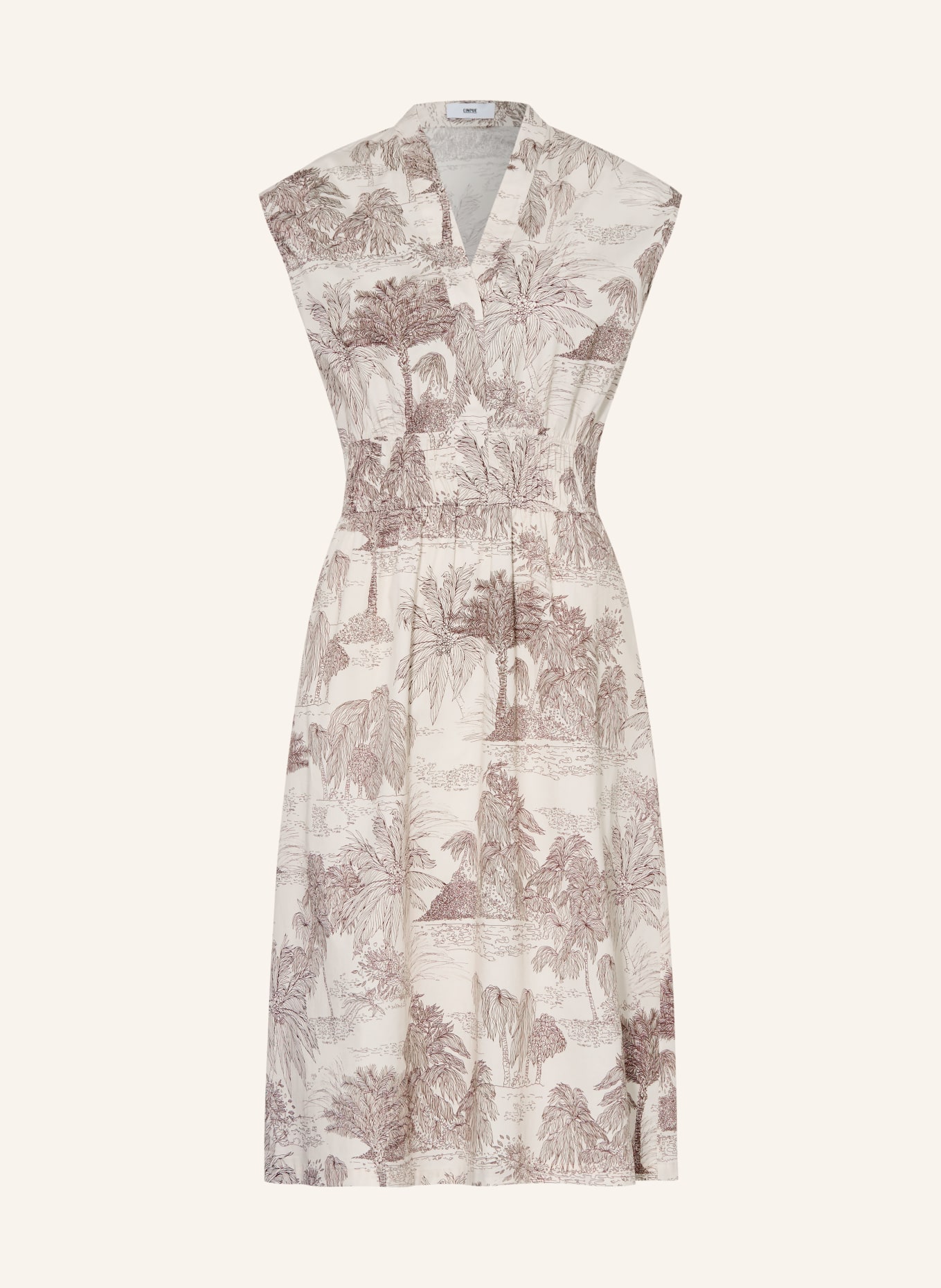 CINQUE Robe CIELVINO: ÉCRU / MARRON