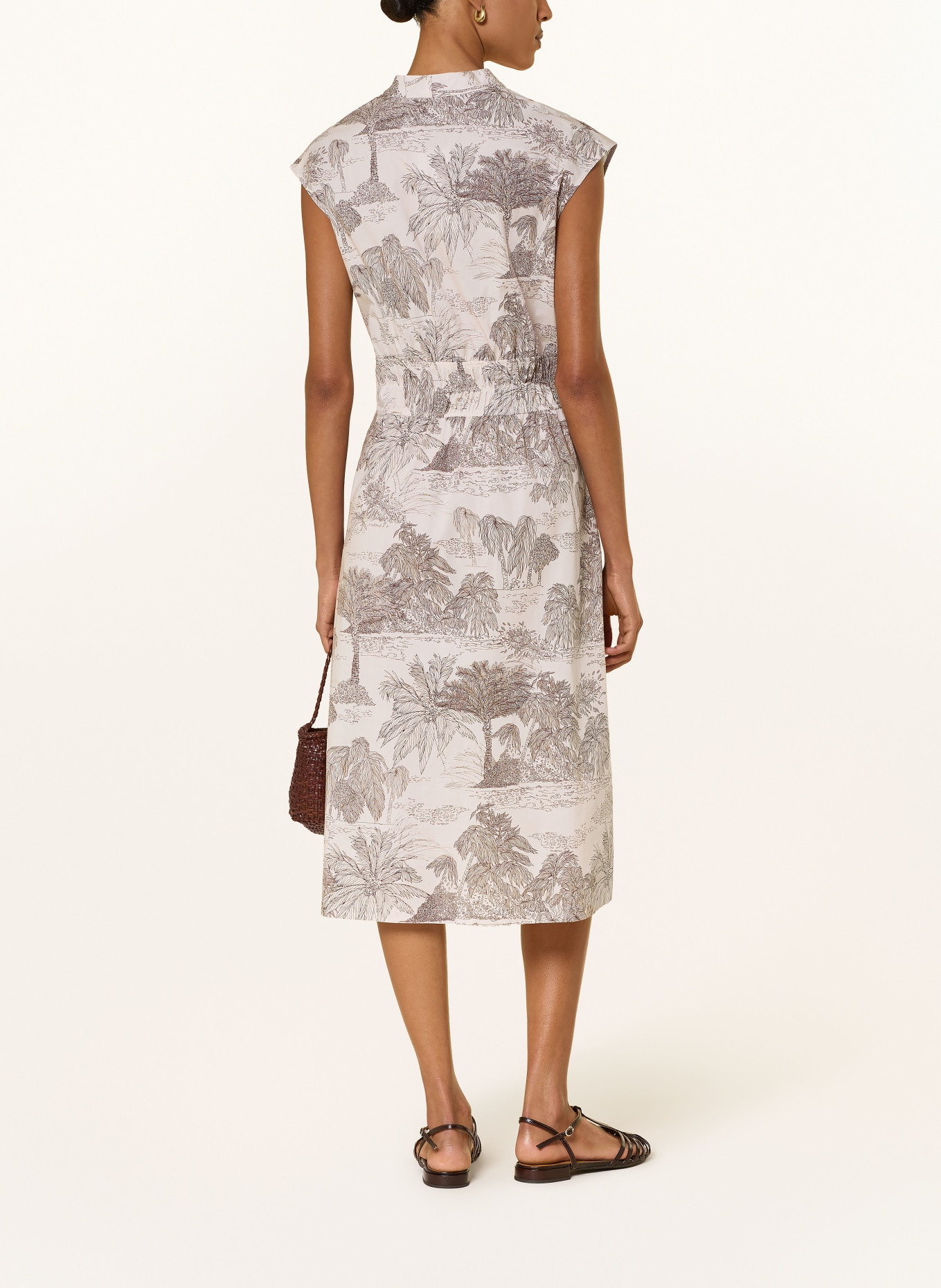 CINQUE Robe CIELVINO: ÉCRU / MARRON