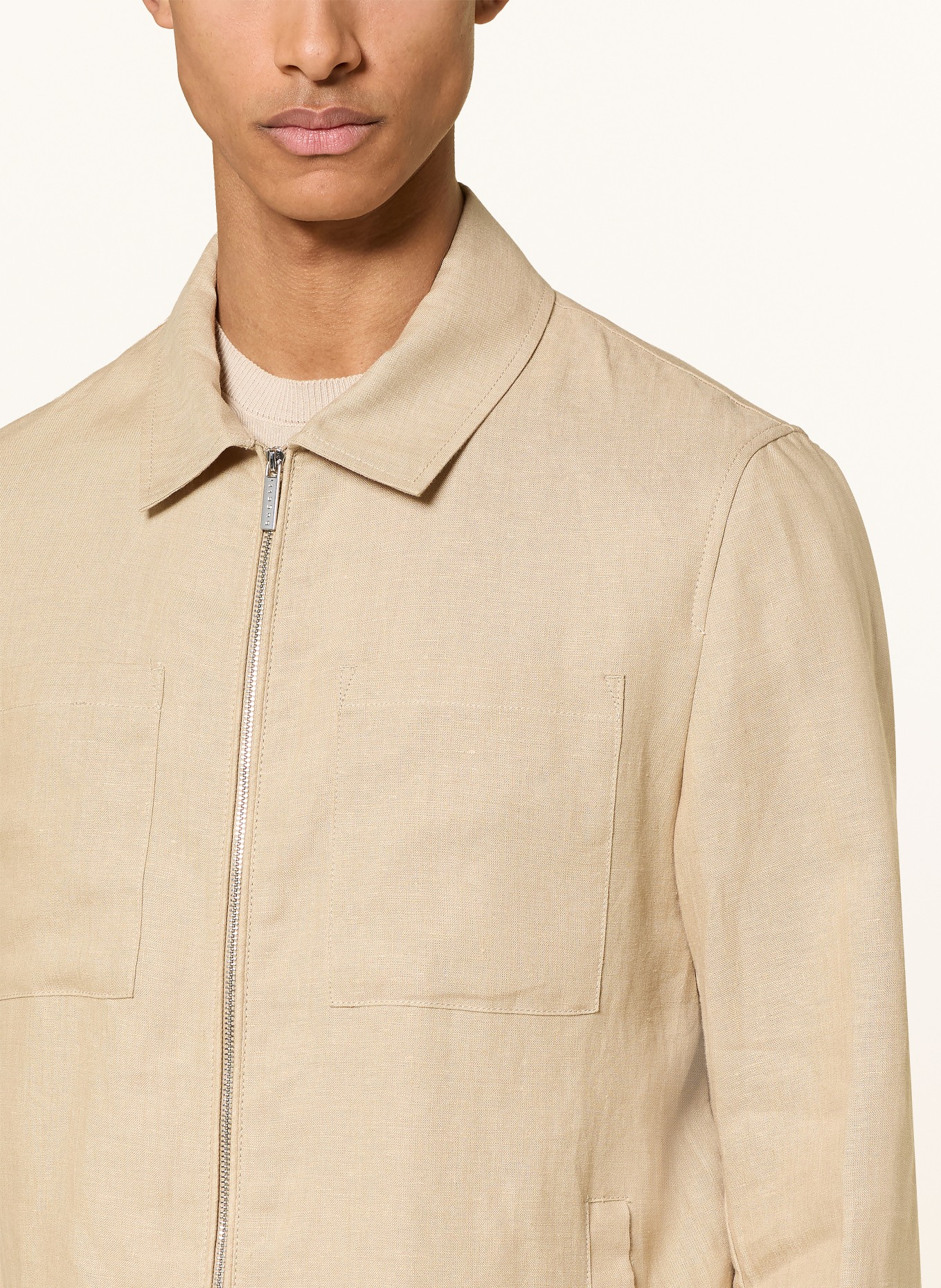 bugatti Leinen-Blouson: BEIGE