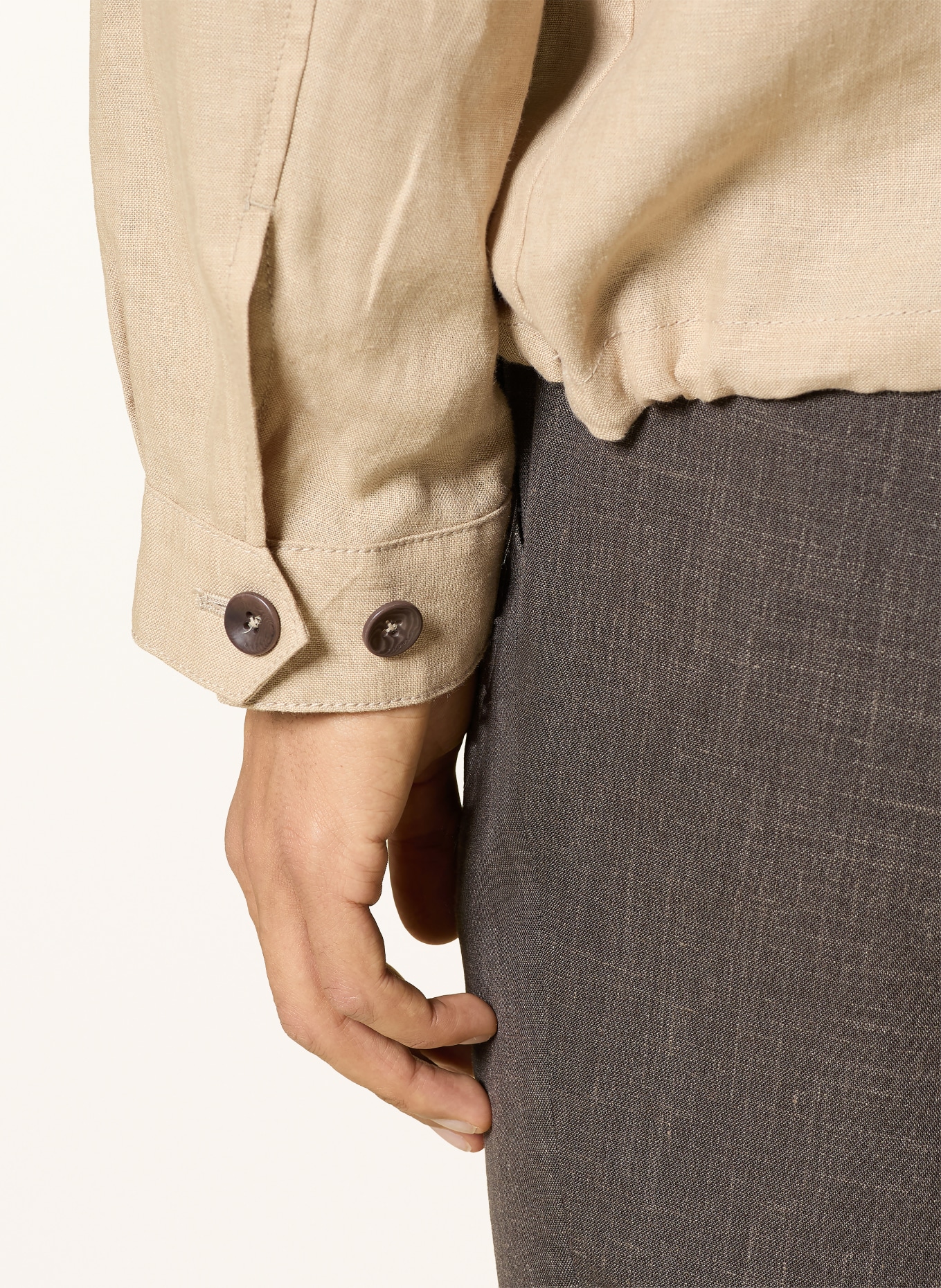 bugatti Leinen-Blouson: BEIGE