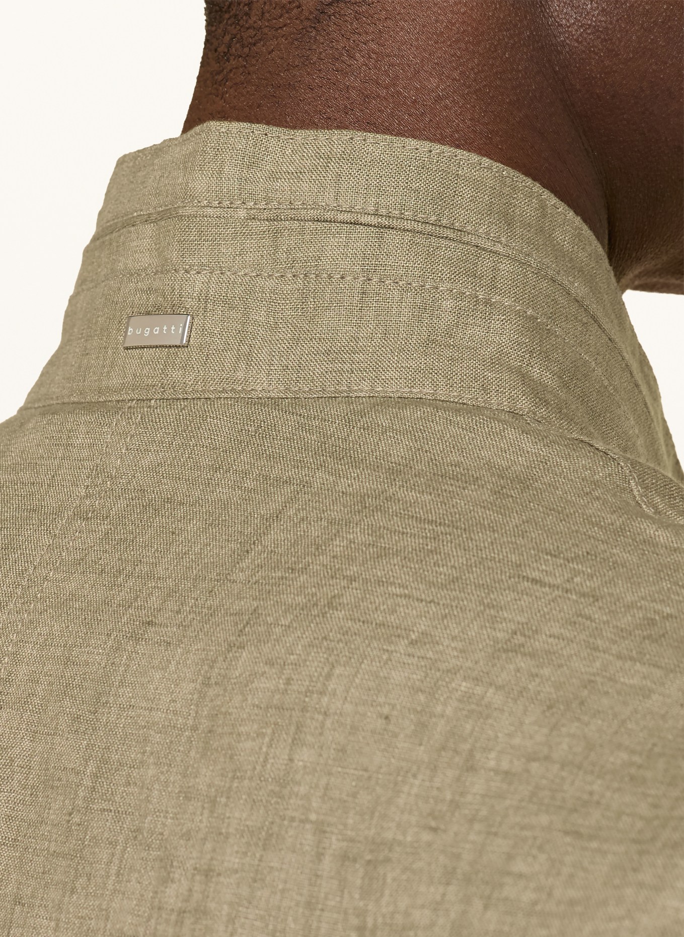 bugatti Fieldjacket aus Leinen: OLIV