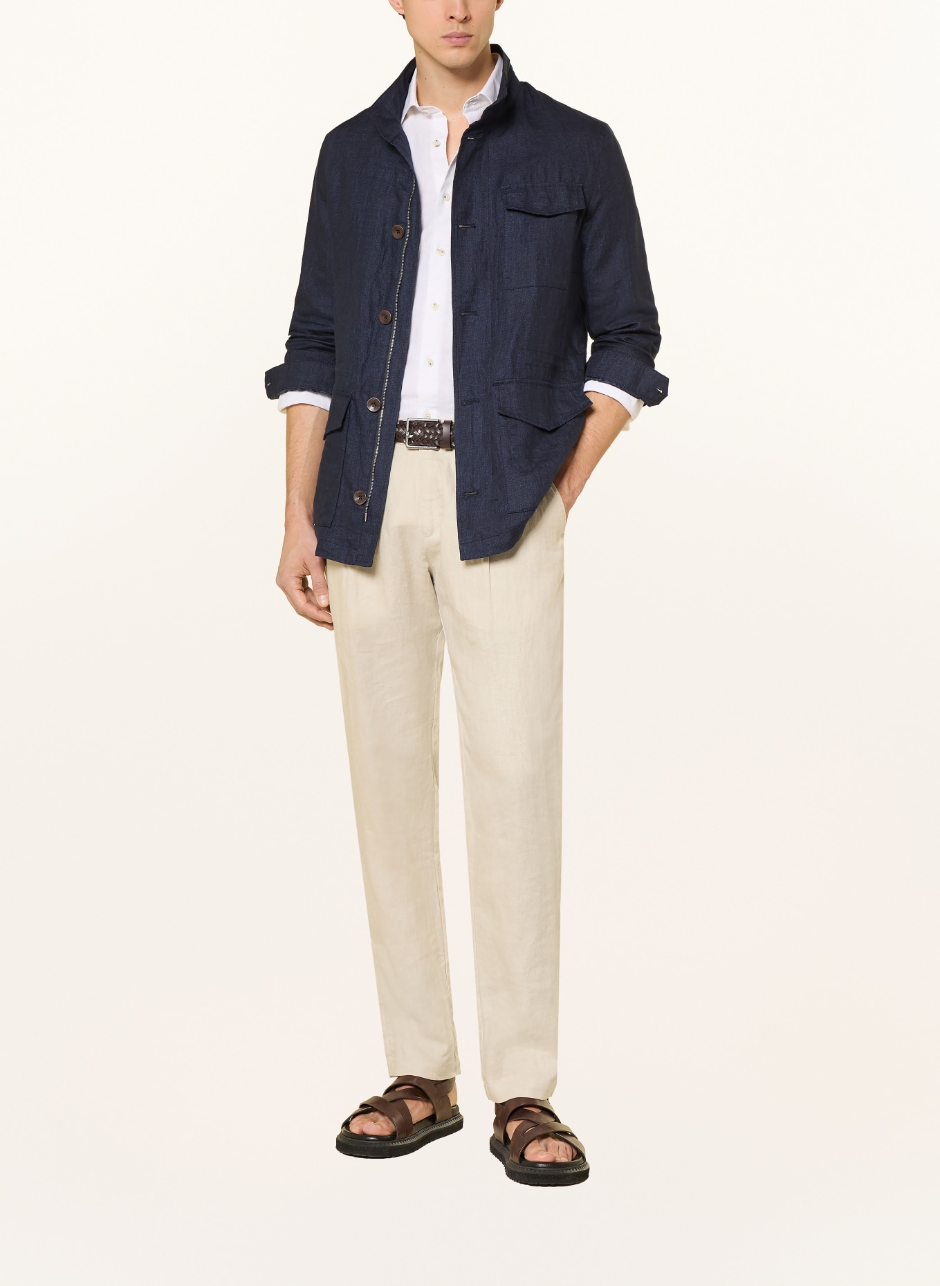 bugatti Veldjas van linnen: DONKERBLAUW