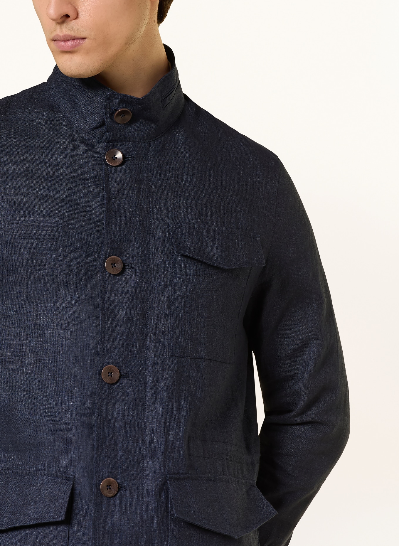 bugatti Veldjas van linnen: DONKERBLAUW