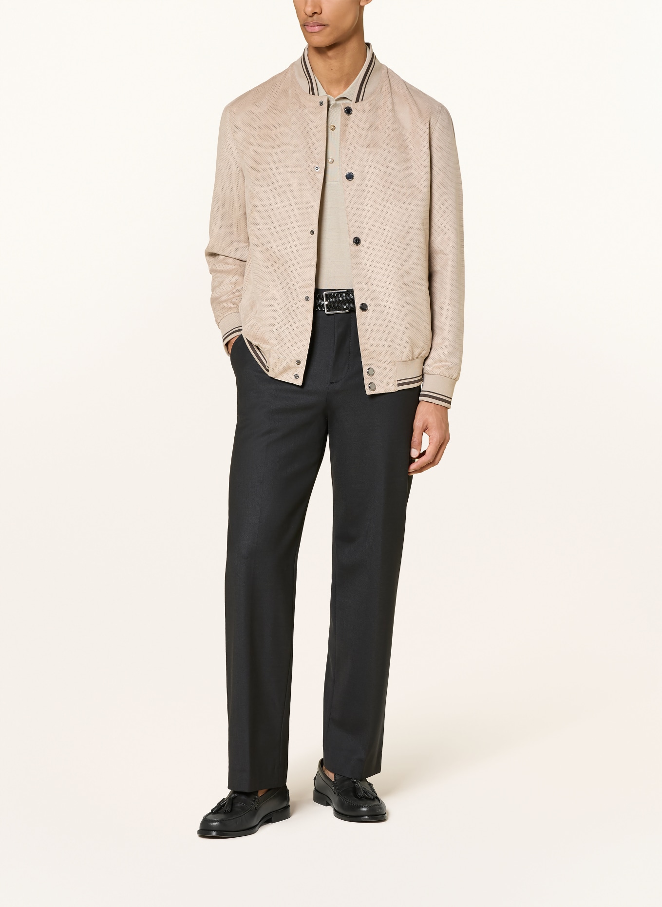 bugatti Blouson in Lederoptik: BEIGE