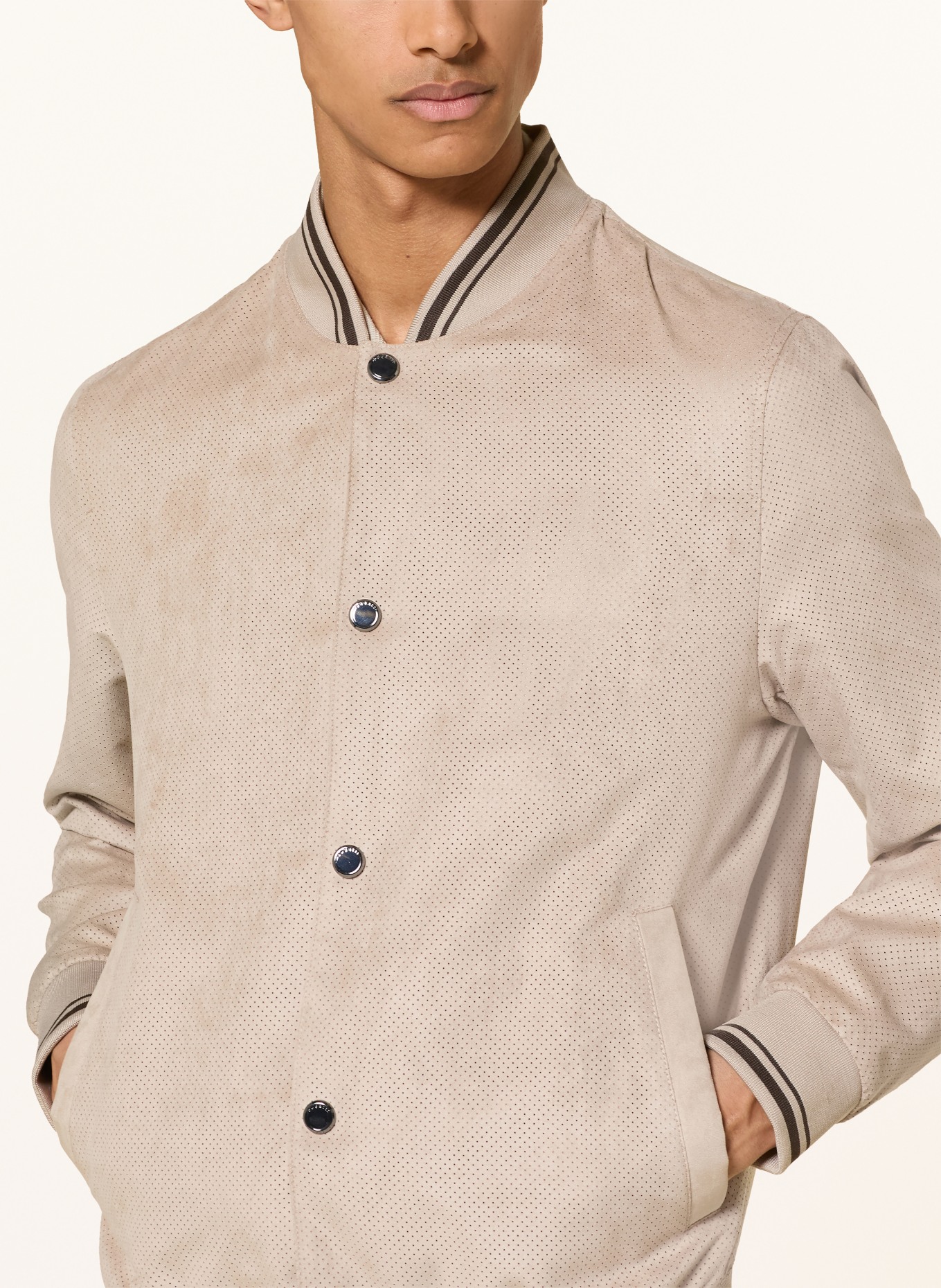 bugatti Blouson in Lederoptik: BEIGE