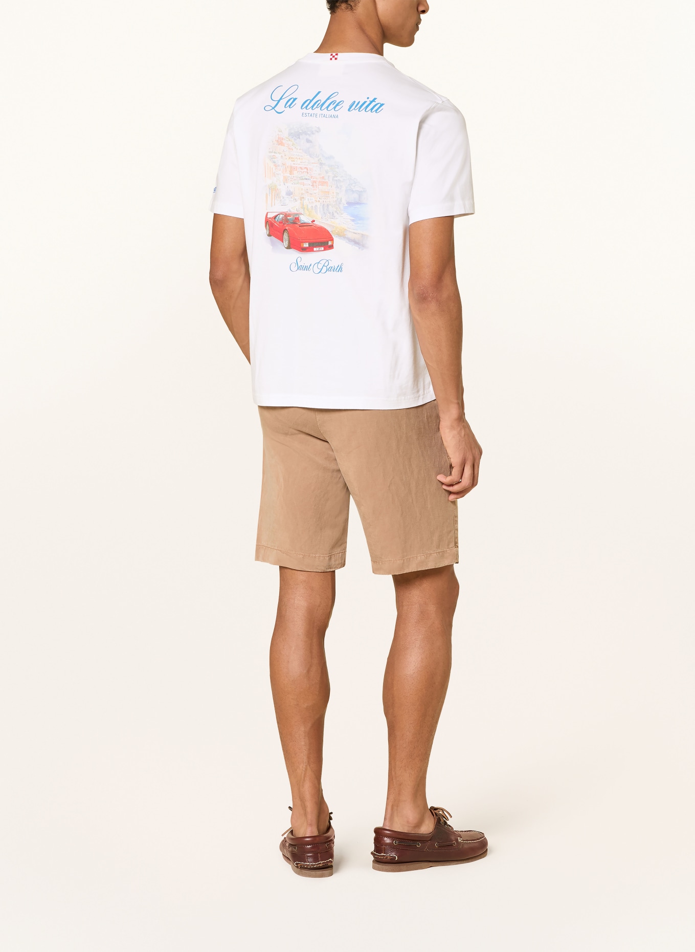 MC2 SAINT BARTH T-Shirt PORTLAND: WEISS / ROT / DUNKELBLAU