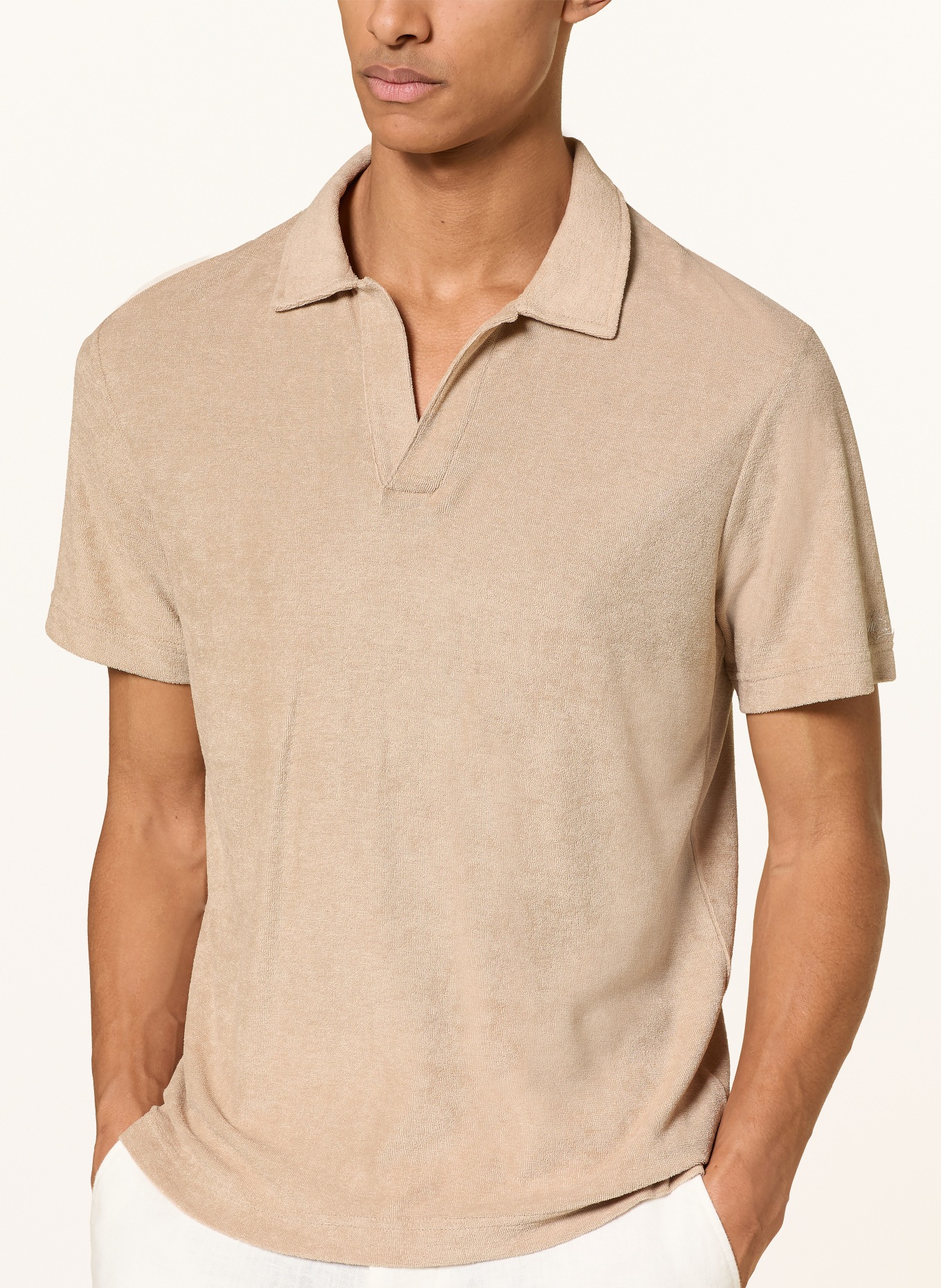 MC2 SAINT BARTH Polo en tissu éponge JEREMY: BEIGE