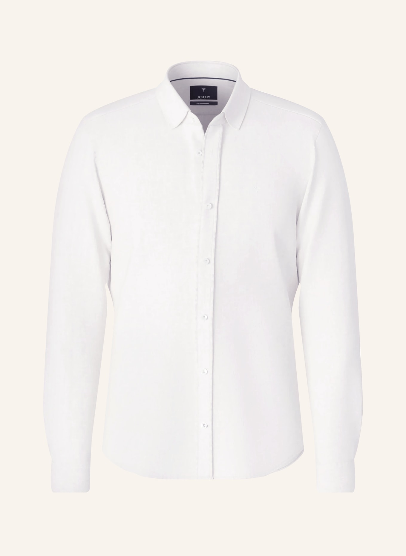 JOOP! Hemd MIKE Regular Fit mit Leinen: WEISS