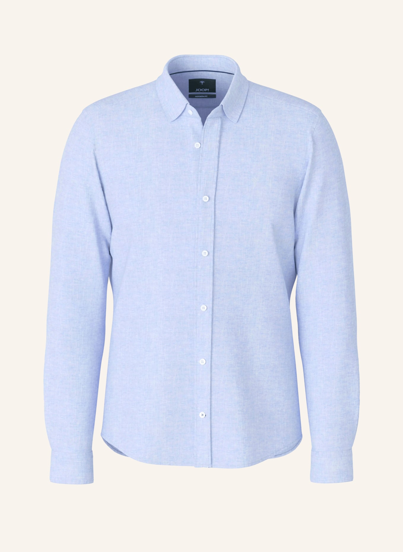 JOOP! Hemd MIKE Regular Fit mit Leinen: HELLBLAU