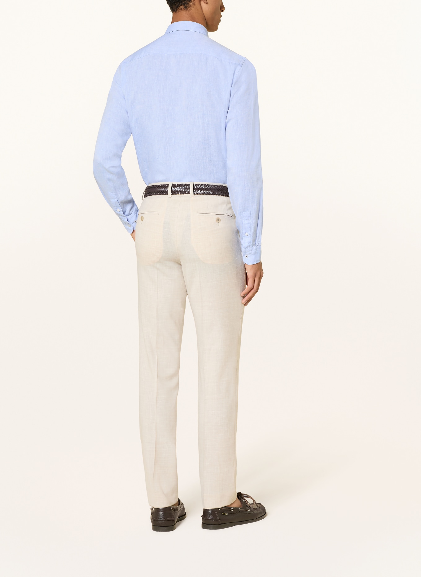 JOOP! Hemd MIKE Regular Fit mit Leinen: HELLBLAU