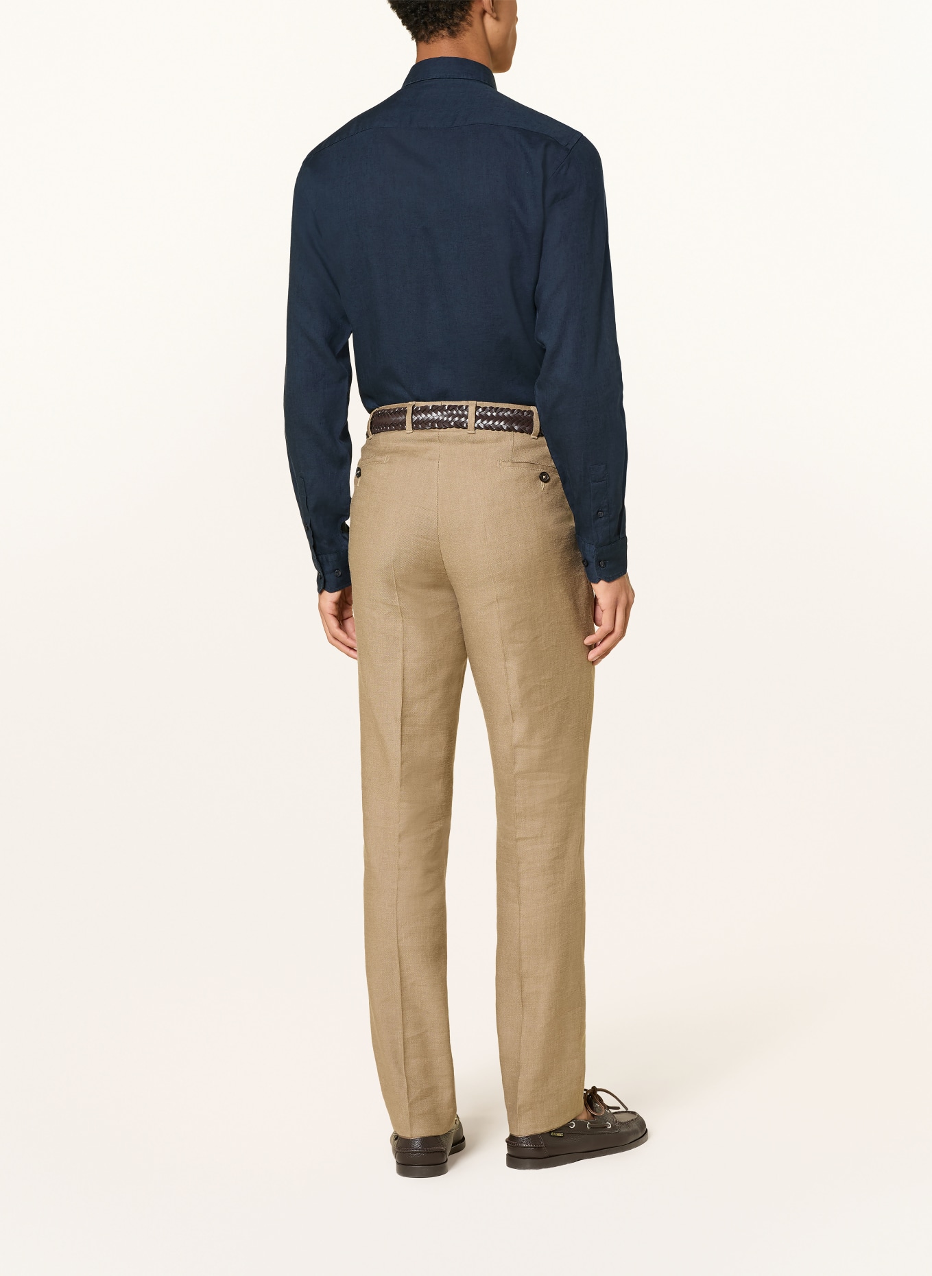 JOOP! Hemd MIKE Regular Fit mit Leinen: DUNKELBLAU