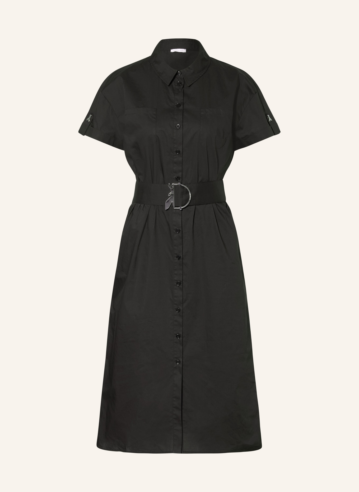 PATRIZIA PEPE Hemdblusenkleid: SCHWARZ