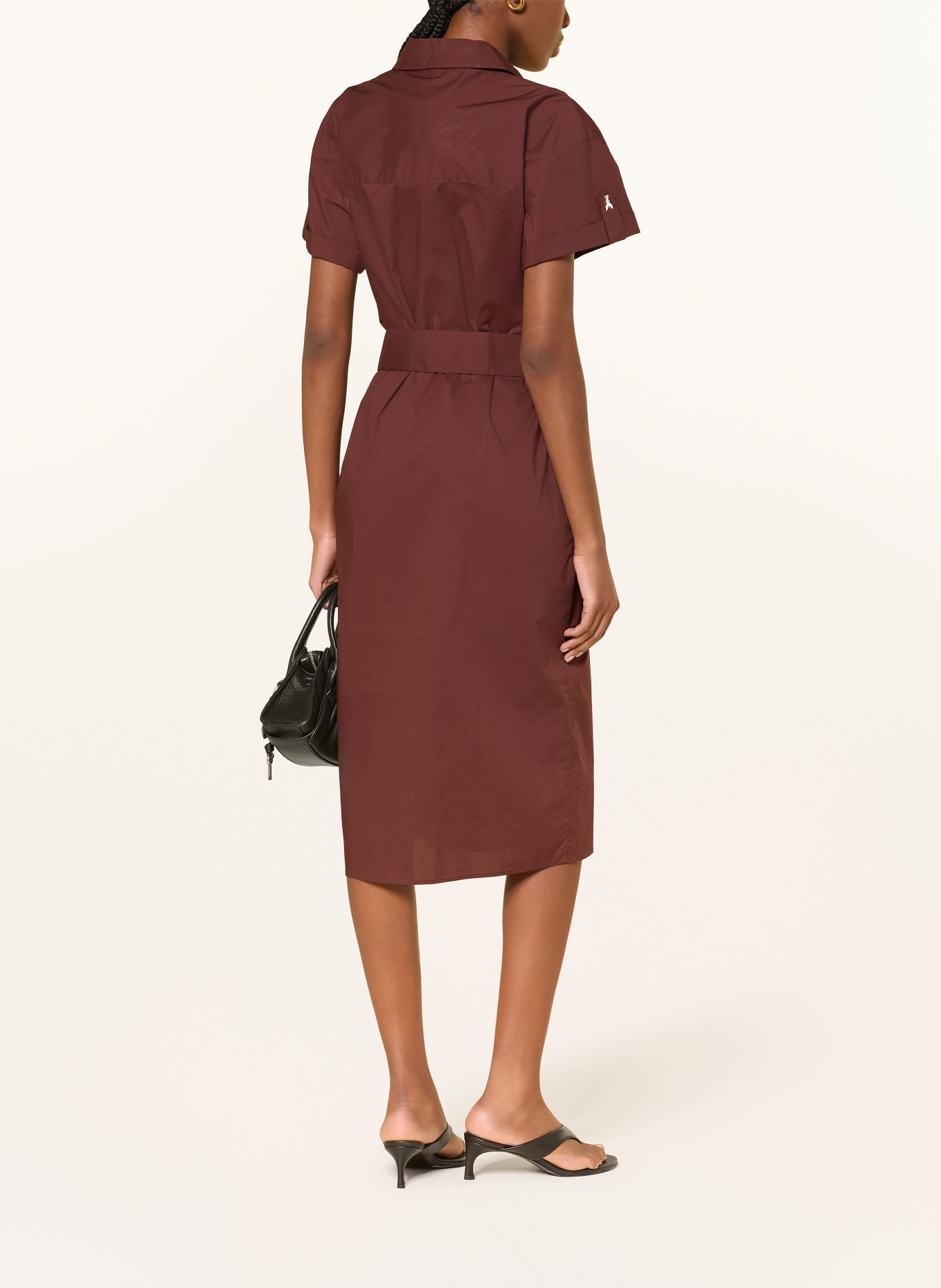 PATRIZIA PEPE Hemdblusenkleid: BRAUN