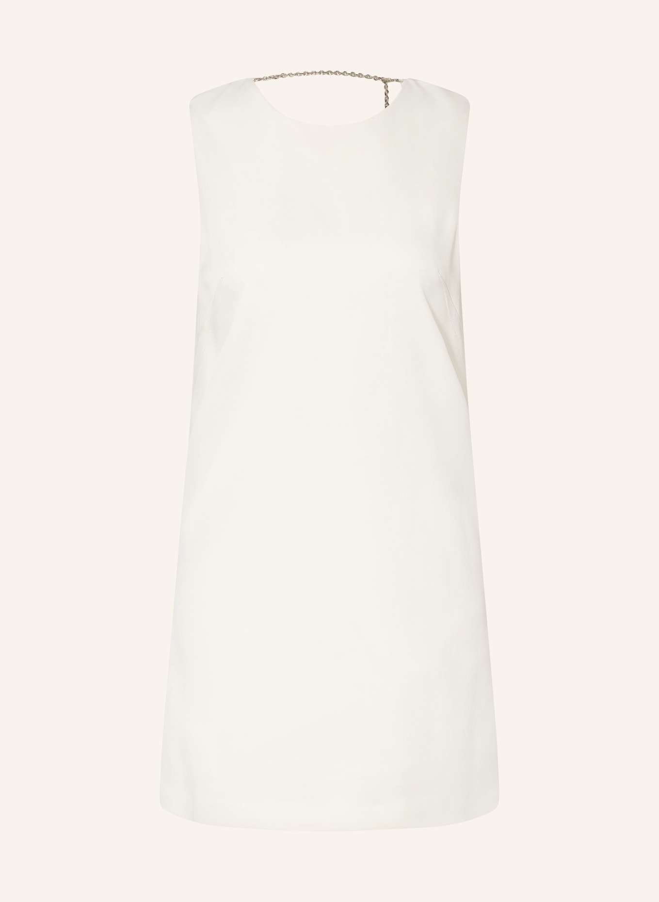 PATRIZIA PEPE Satinkleid: WEISS