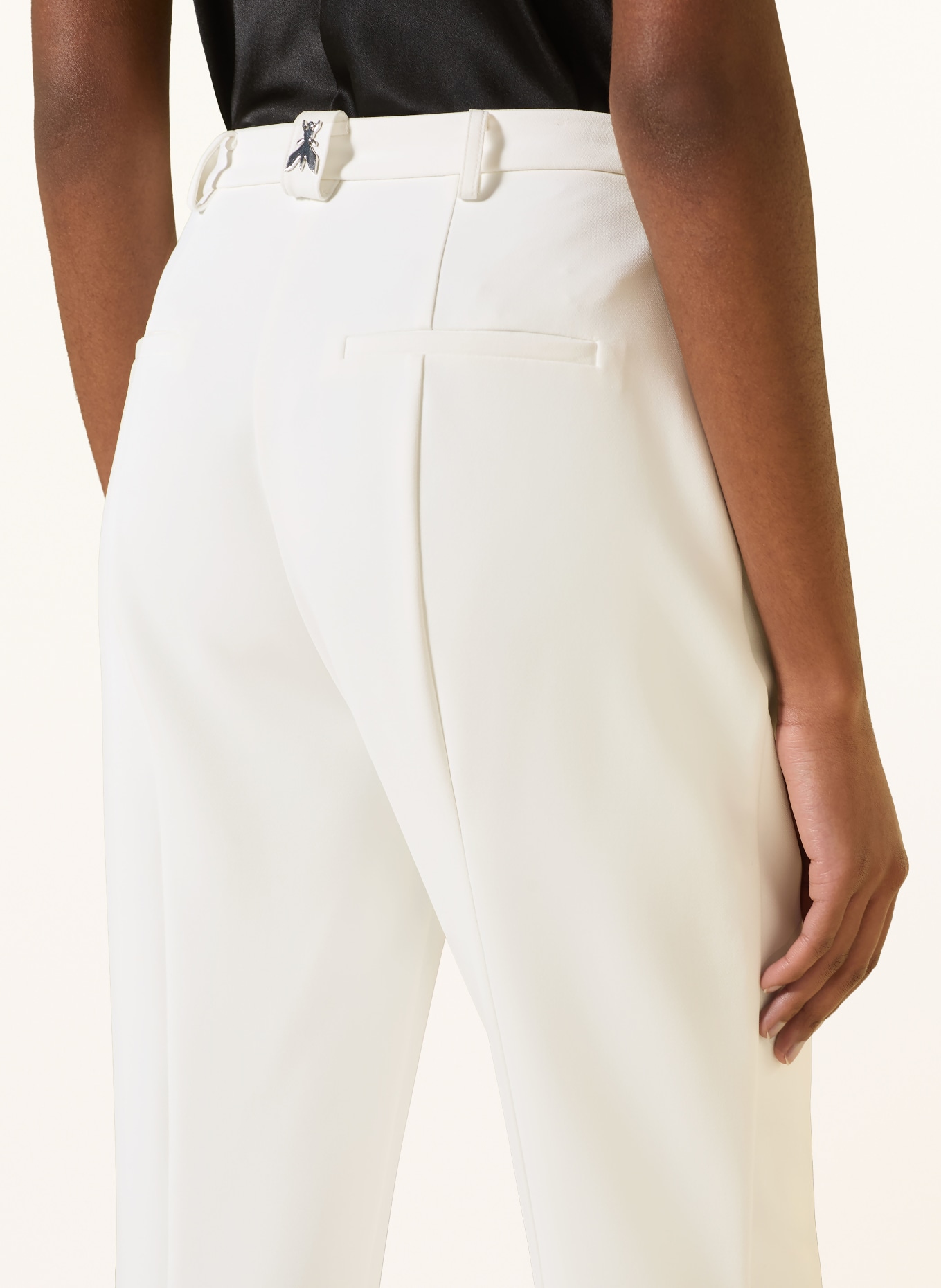 PATRIZIA PEPE Bootcut pants: WHITE