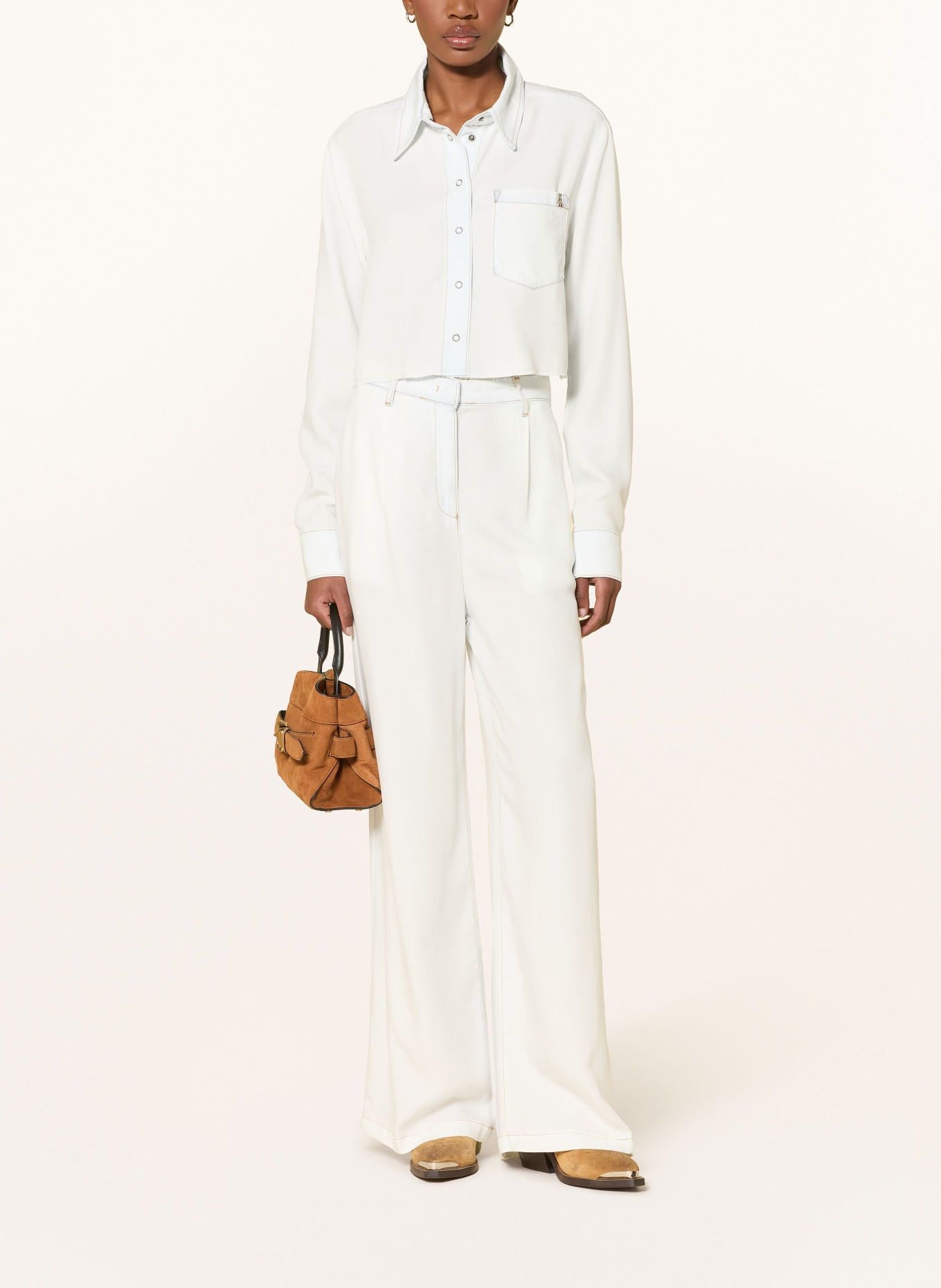 PATRIZIA PEPE Marlenehose: WEISS