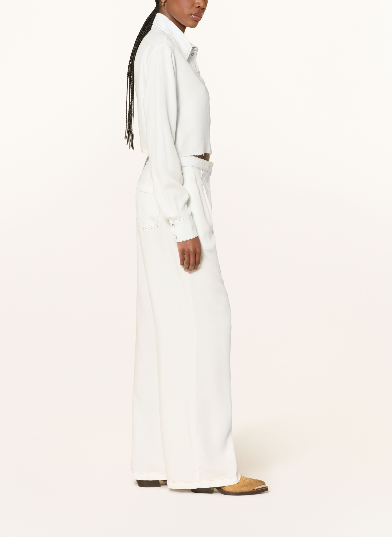 PATRIZIA PEPE Marlenehose: WEISS