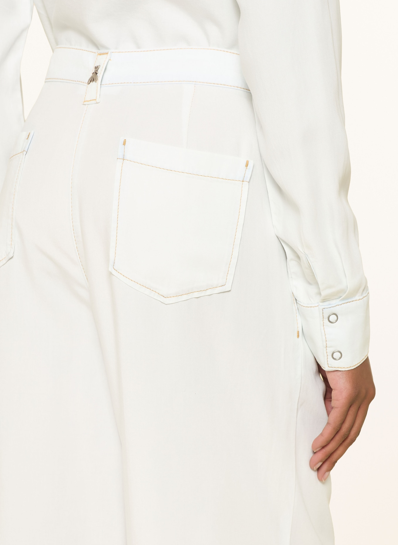 PATRIZIA PEPE Marlenehose: WEISS