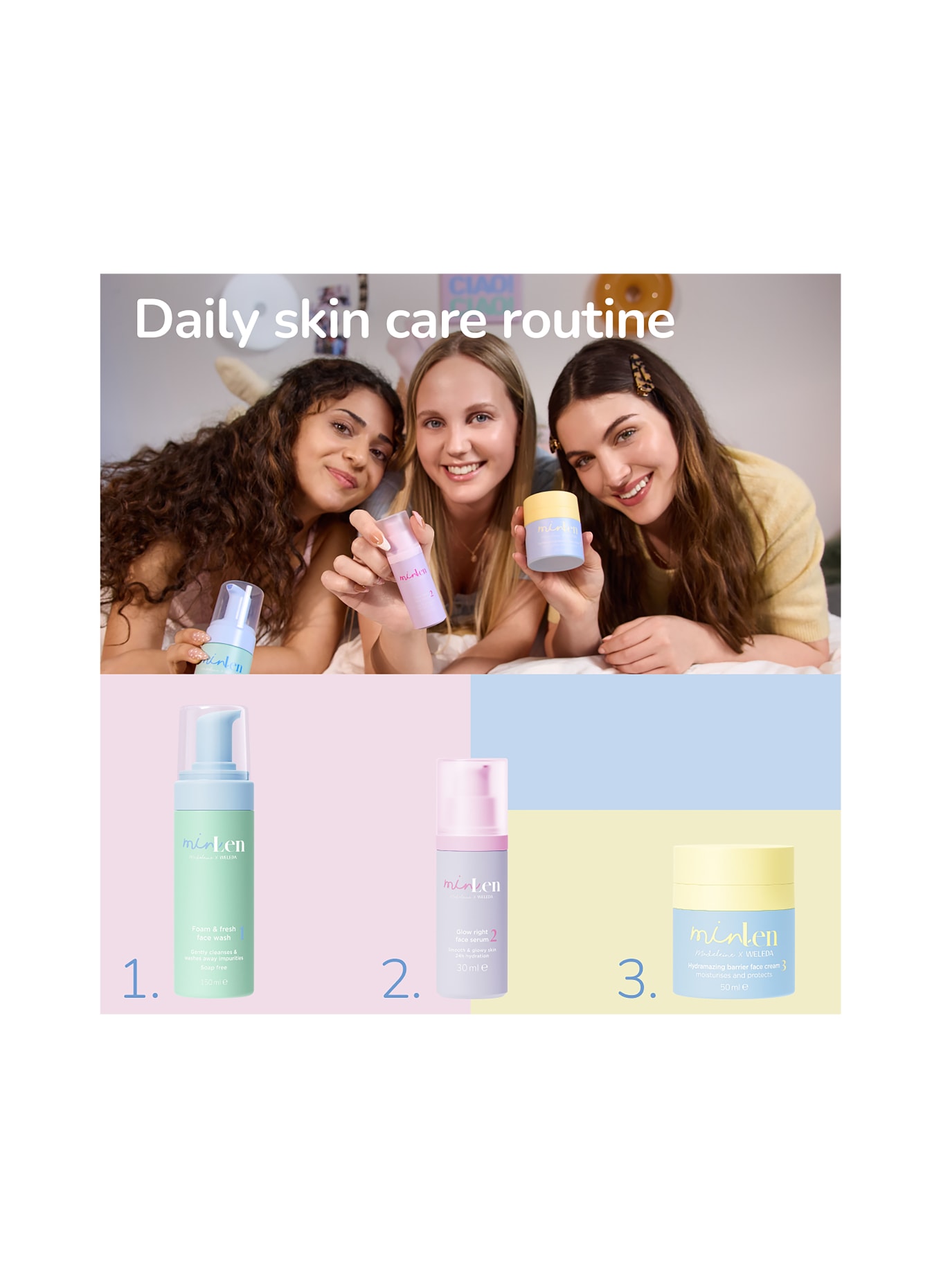 minLen FOAM & FRESH FACE WASH
