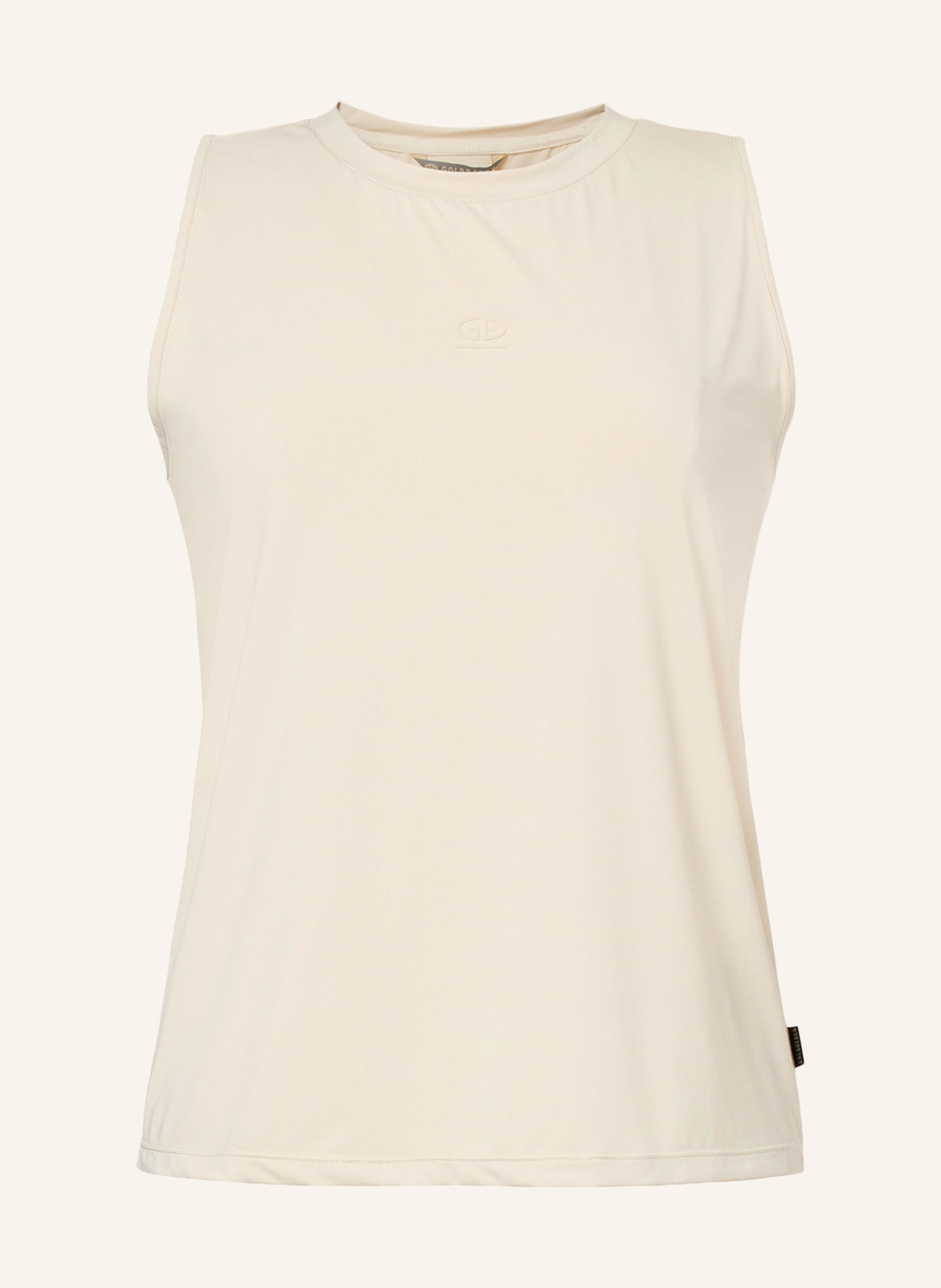 GOLDBERGH Koszulka bez rękawów SOLANE: JASNOBRĄZOWY