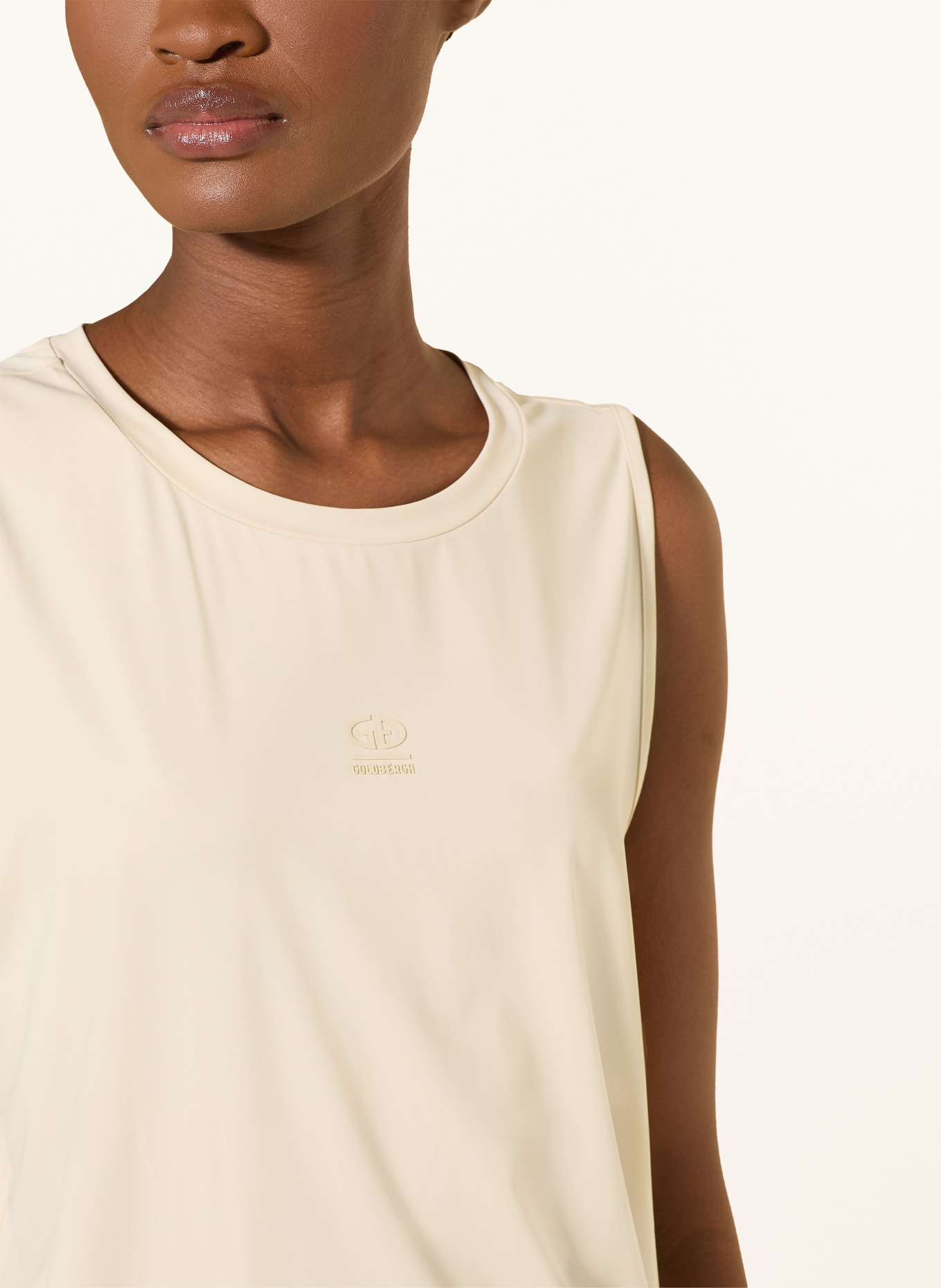 GOLDBERGH Koszulka bez rękawów SOLANE: JASNOBRĄZOWY