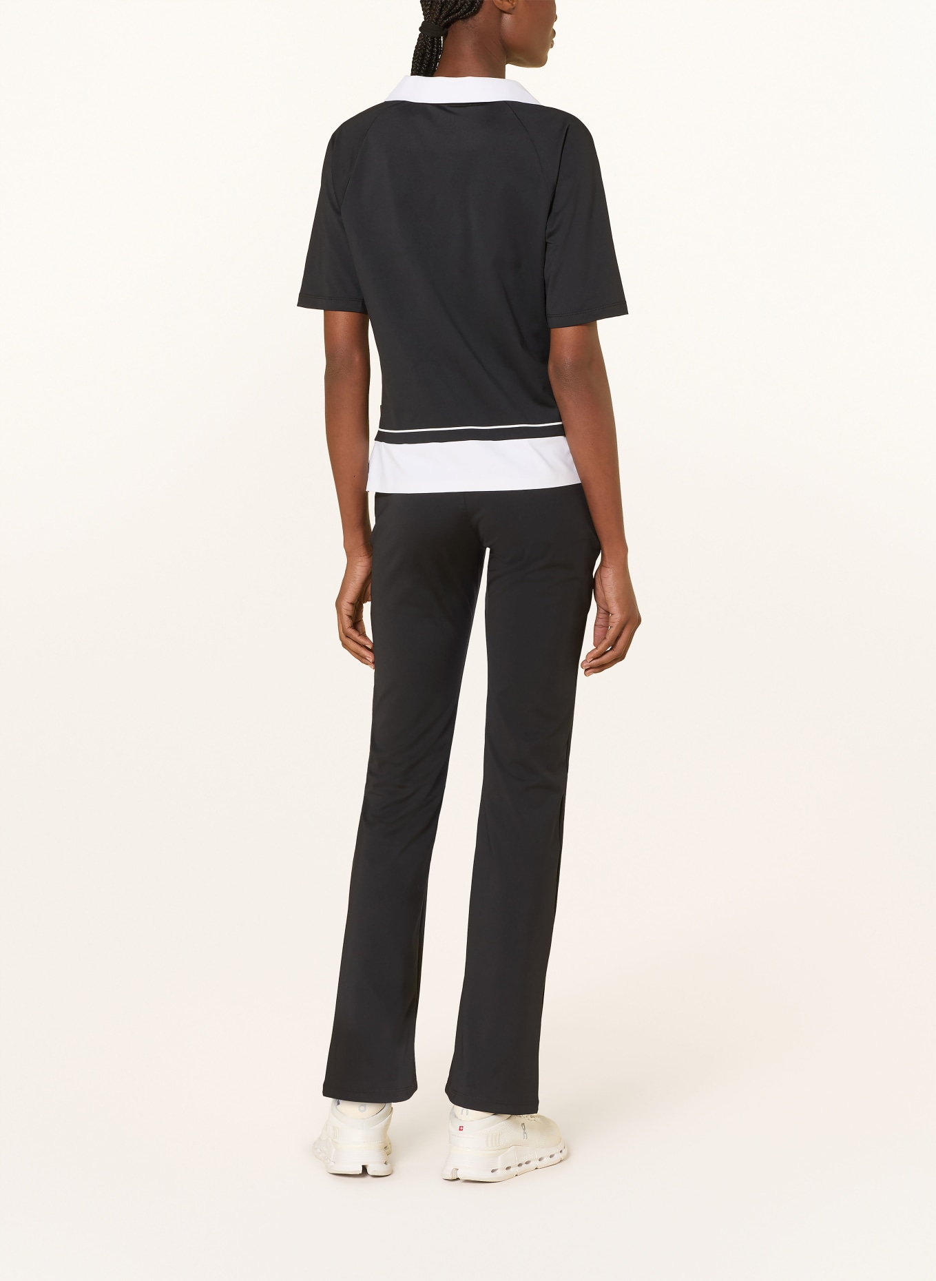 GOLDBERGH Funktions-Poloshirt PICCOLA: SCHWARZ / WEISS