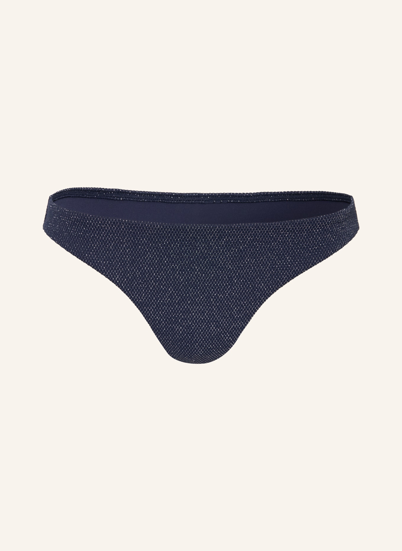 JETS Australia Basic-Bikini-Hose TIRARI NIGHTS mit Glitzergarn: DUNKELBLAU / SILBER