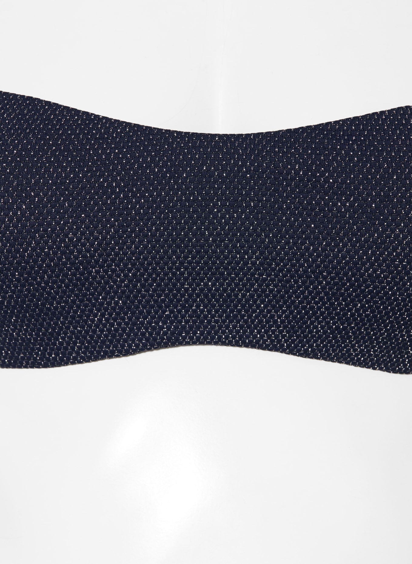 JETS Australia Haut de bikini bandeau TIRARI NIGHTS avec fil pailleté: BLEU FONCÉ / ARGENT