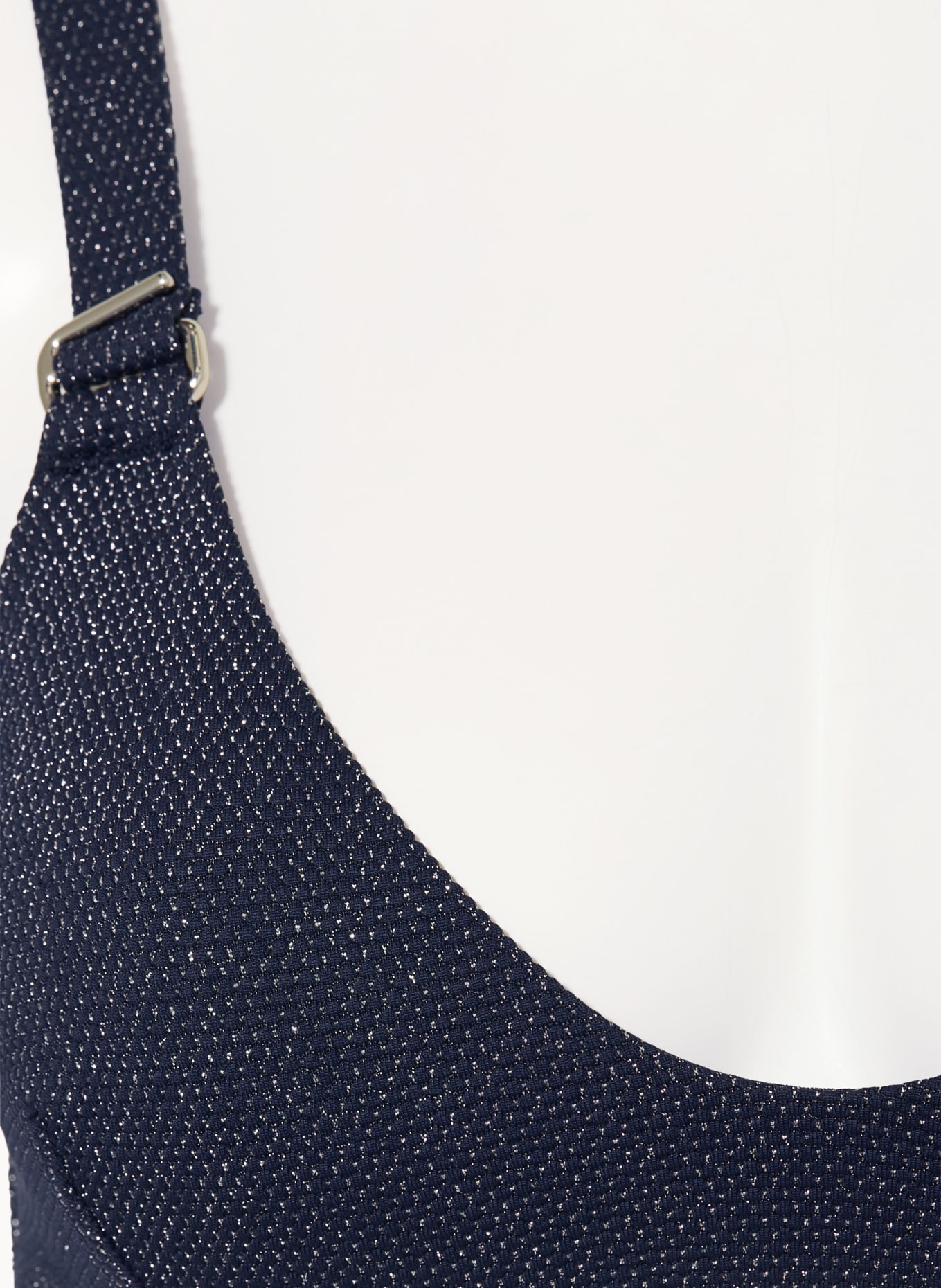 JETS Australia Bralette-Bikini-Top TIRARI NIGHTS mit Glitzergarn: DUNKELBLAU / SILBER