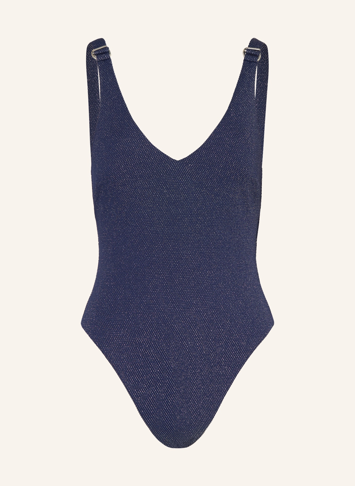 JETS Australia Strój kąpielowy TIRARI NIGHTS z brokatową przędzą: GRANATOWY / SREBRNY