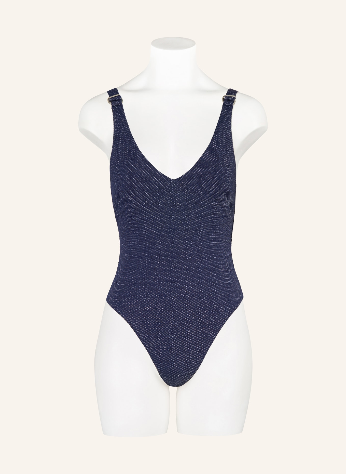 JETS Australia Strój kąpielowy TIRARI NIGHTS z brokatową przędzą: GRANATOWY / SREBRNY