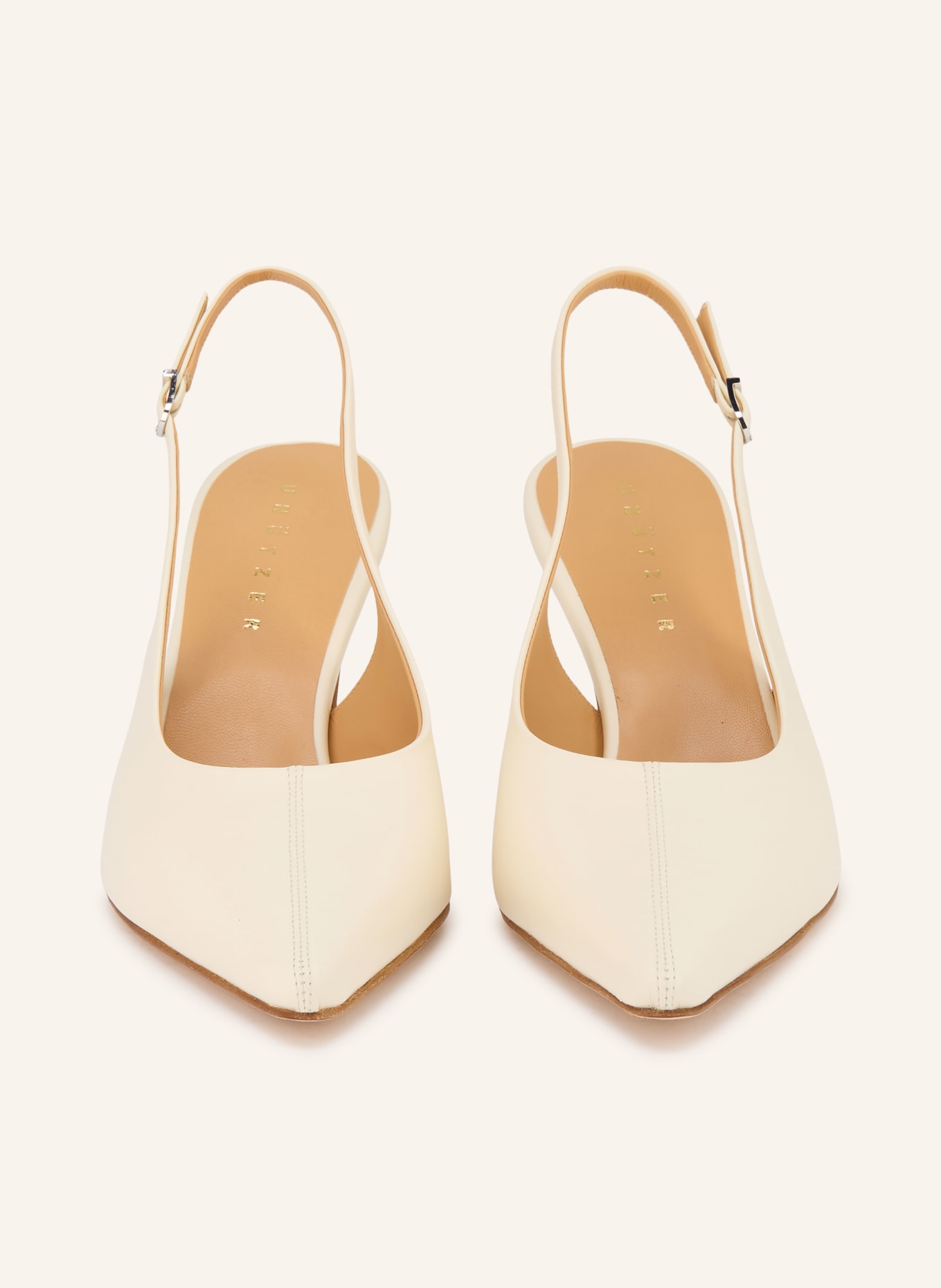 UNÜTZER Czółenka z paskiem: KREMOWY