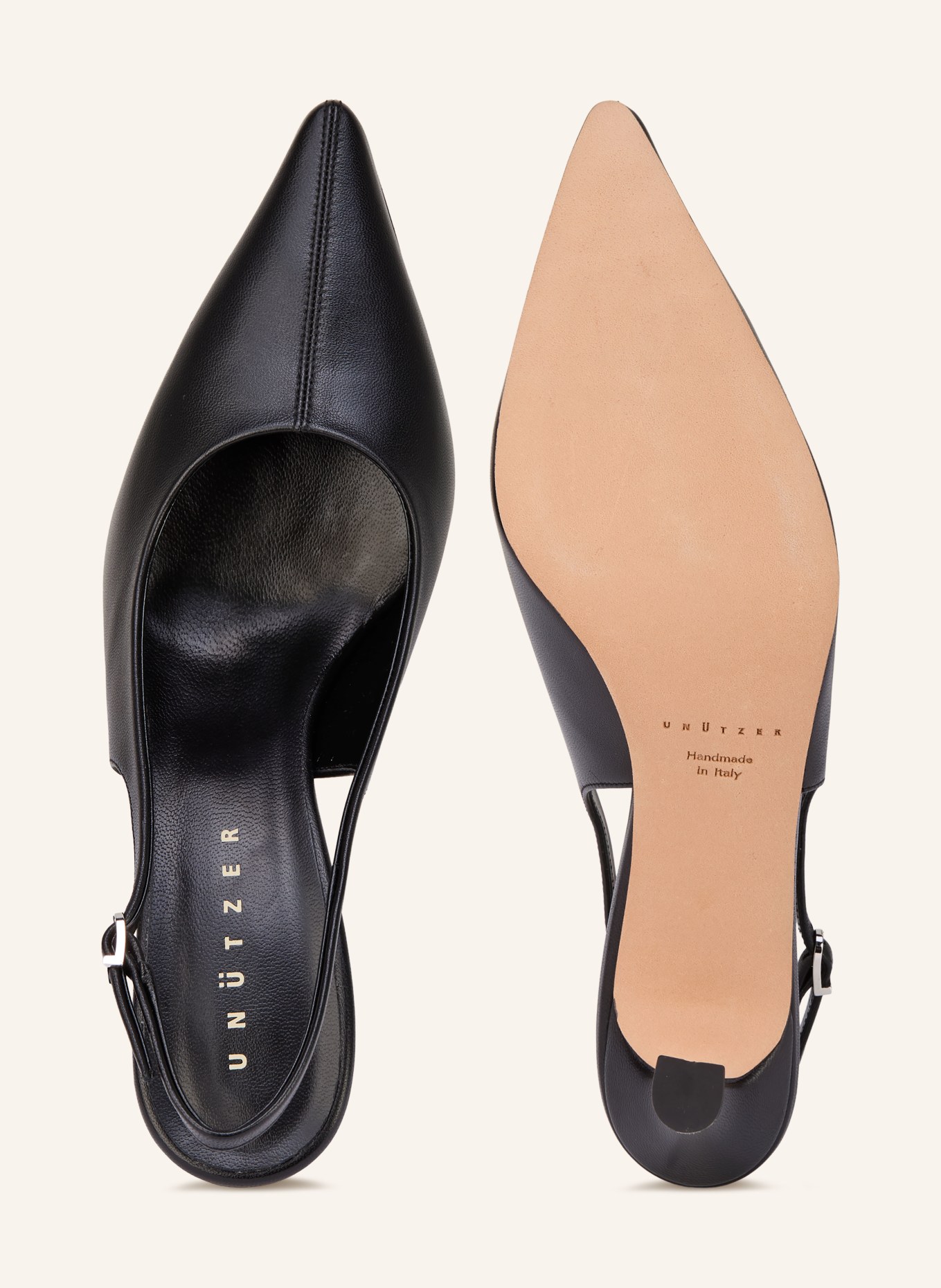 UNÜTZER Lodičky s páskem: ČERNÁ