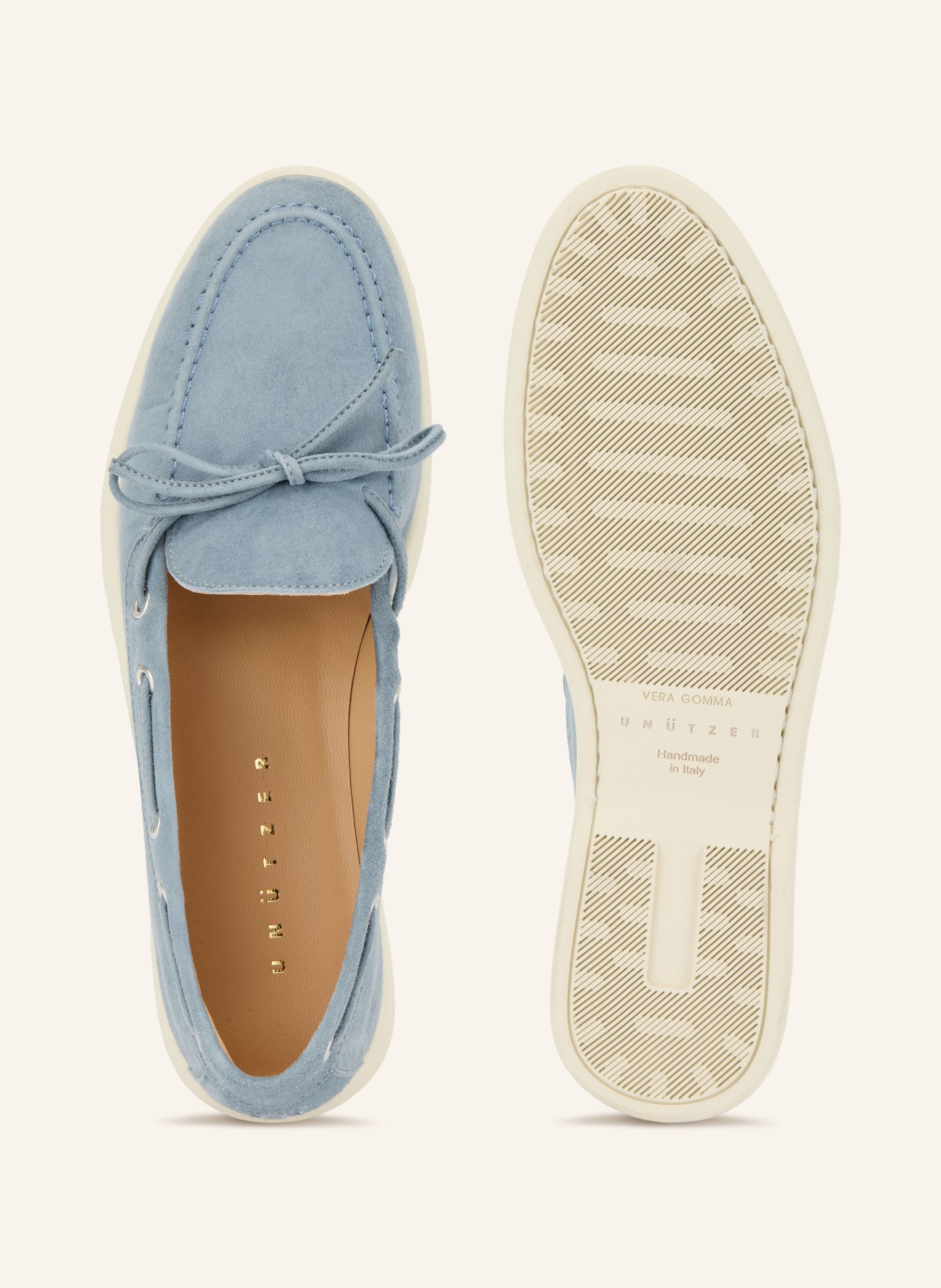 UNÜTZER Deck shoes: LIGHT BLUE