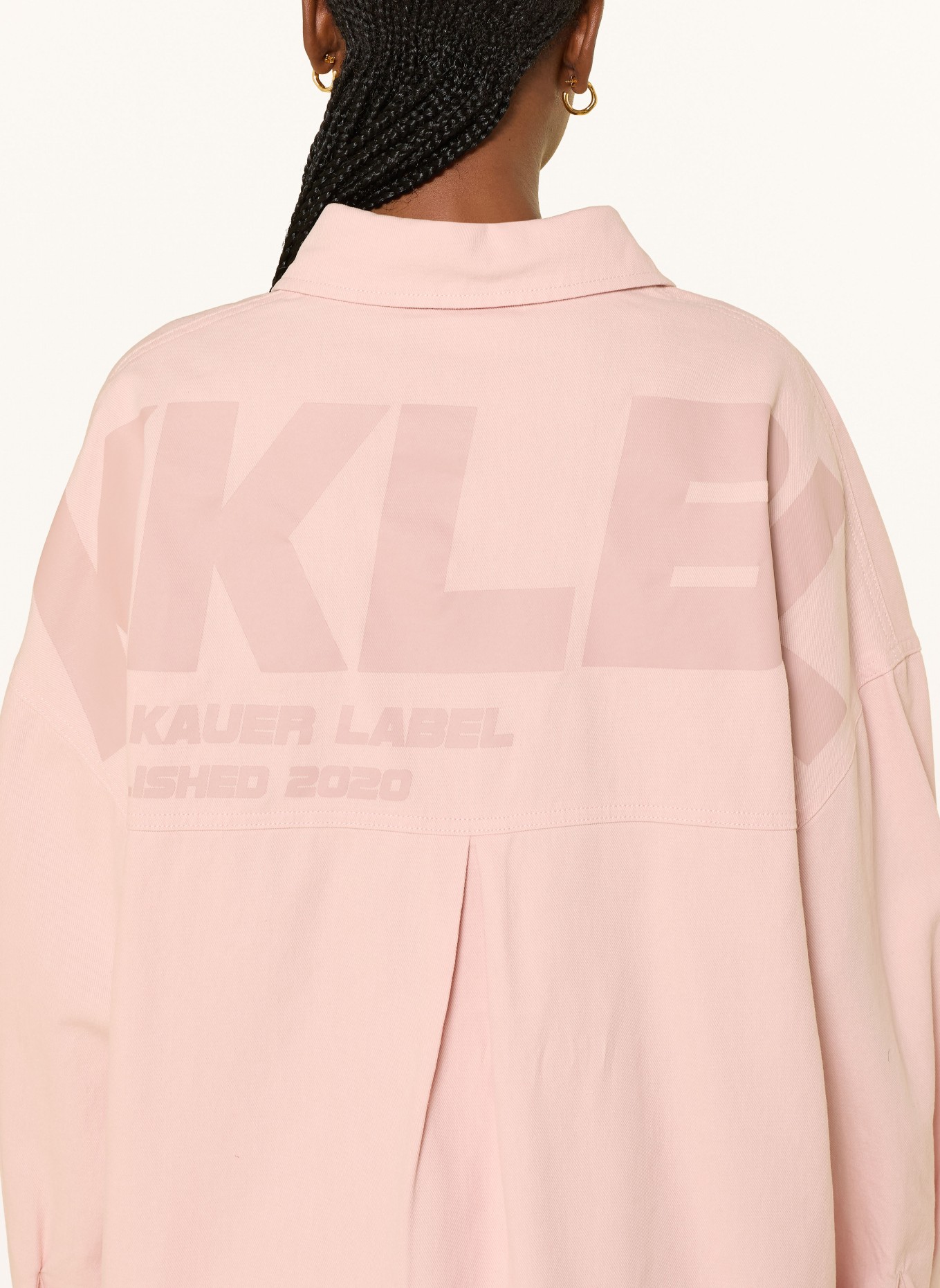 KARO KAUER Jeans-overshirt: LYSEROSA / ROSÉ