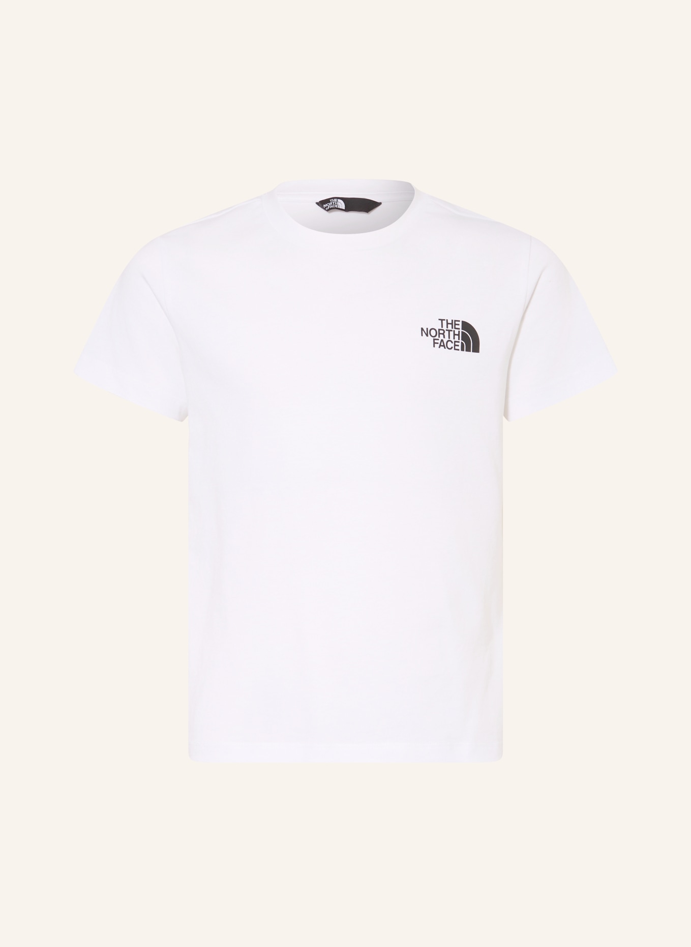THE NORTH FACE Tričko: BÍLÁ / ČERNÁ