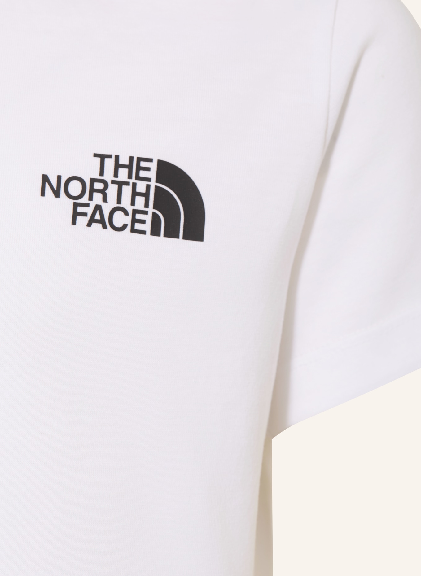 THE NORTH FACE Tričko: BÍLÁ / ČERNÁ