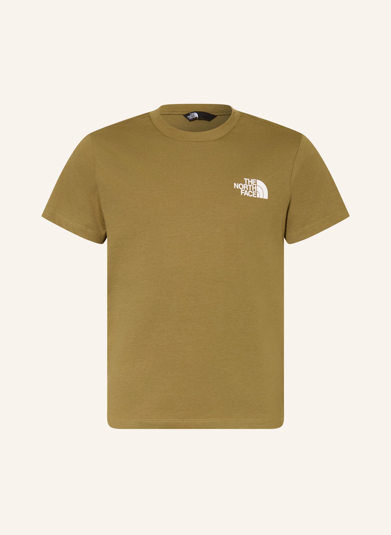 THE NORTH FACE Tričko: KHAKI / BÍLÁ