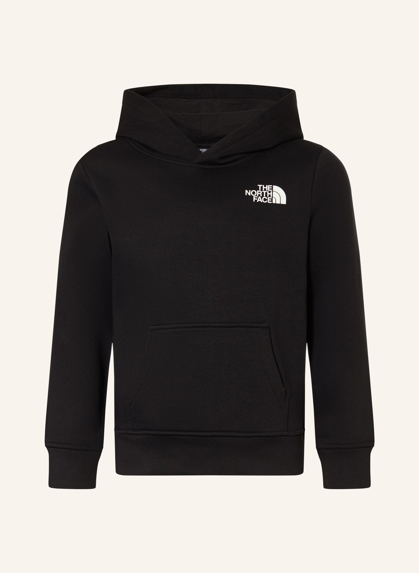 THE NORTH FACE Mikina s kapucí REEN BOX NSE: ČERNÁ / BÍLÁ