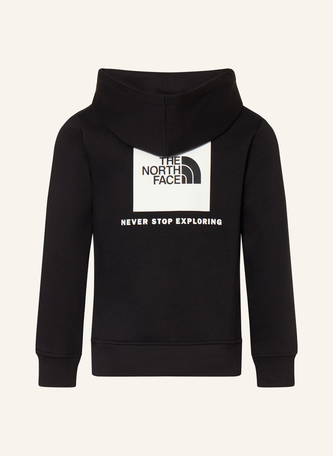 THE NORTH FACE Mikina s kapucí REEN BOX NSE: ČERNÁ / BÍLÁ