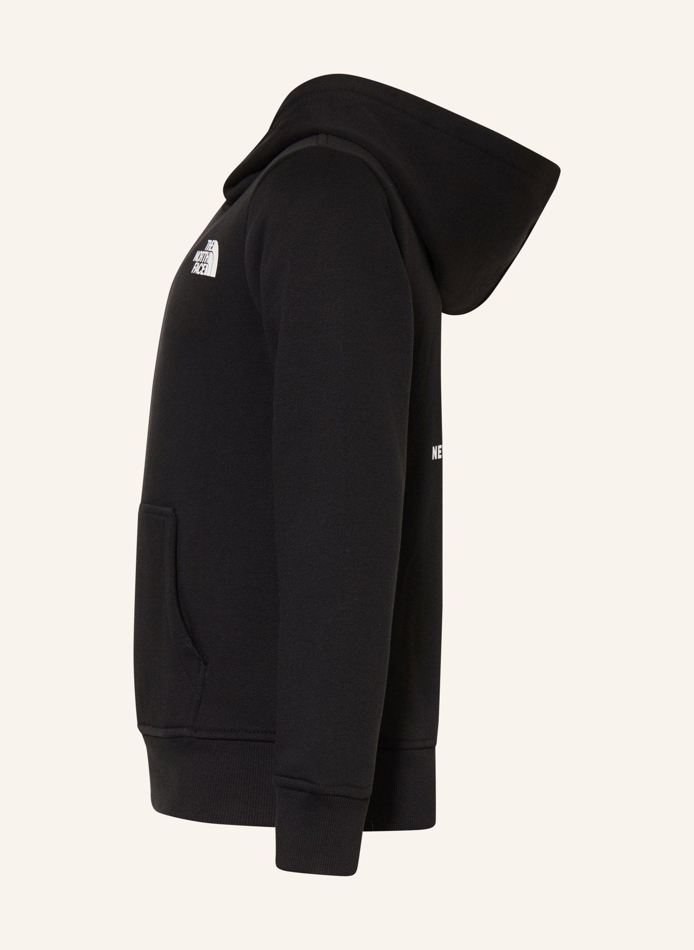 THE NORTH FACE Mikina s kapucí REEN BOX NSE: ČERNÁ / BÍLÁ