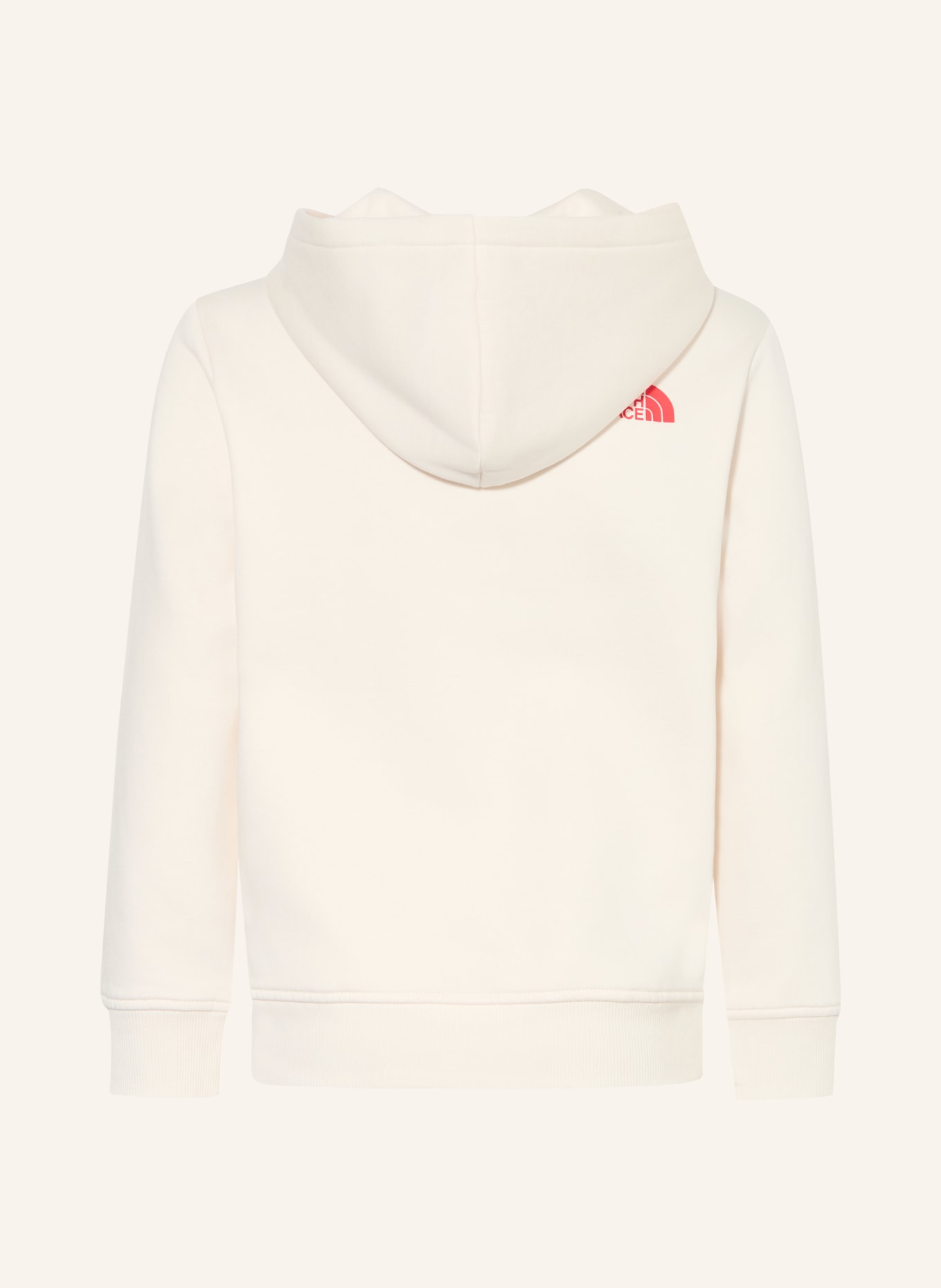 THE NORTH FACE Hoodie: CRÈME / ROOD