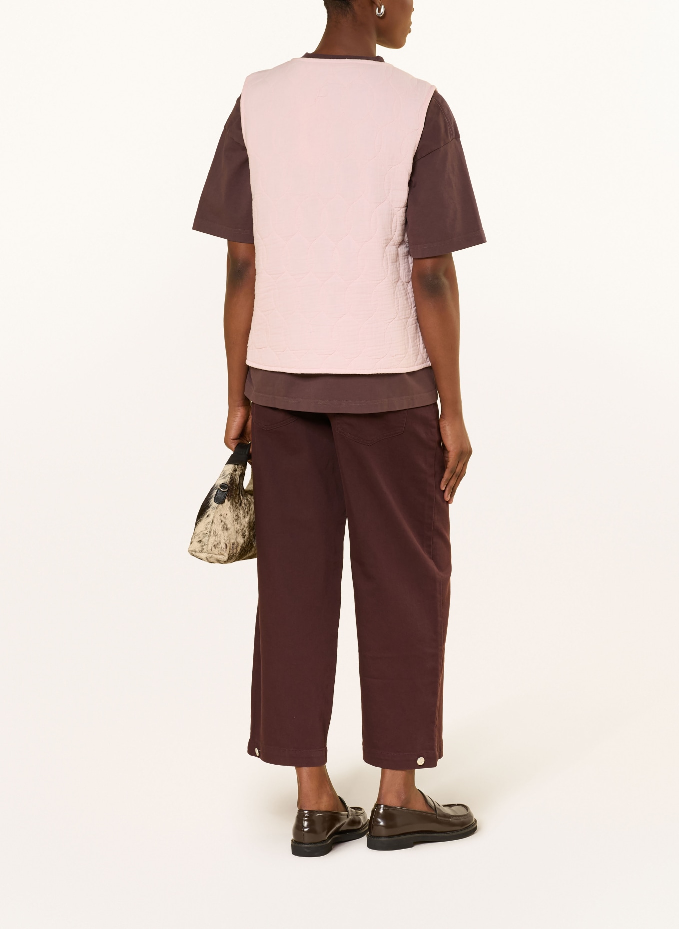 ONLY kamizelka pikowana: JASNORÓŻOWY