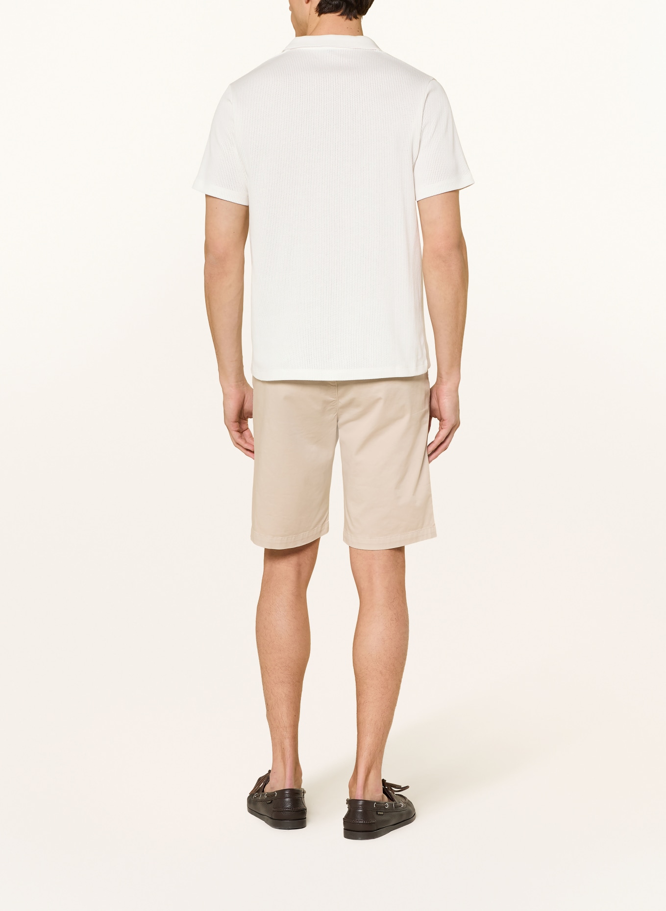 CHAS jersey polo shirt: WHITE