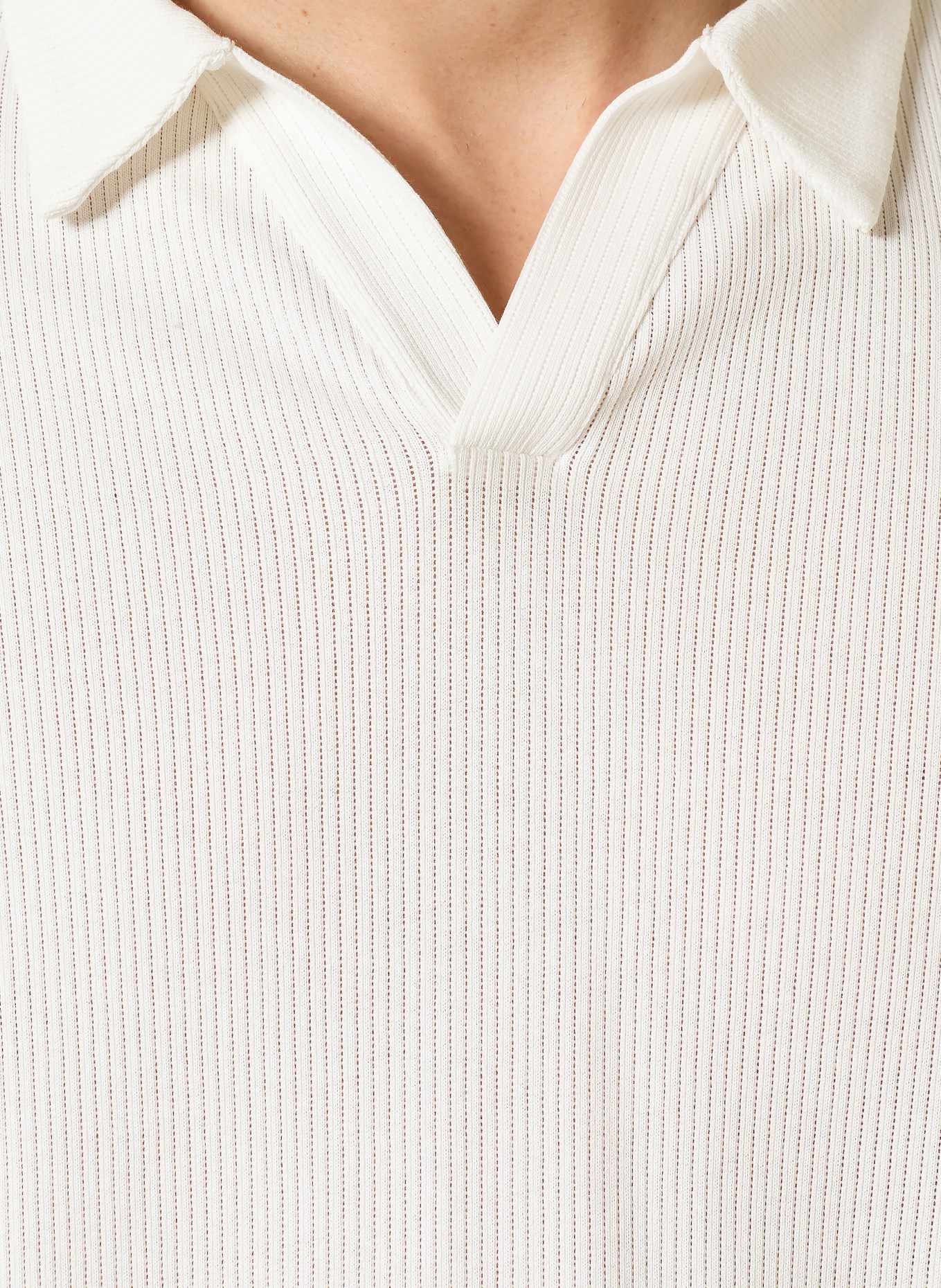 CHAS jersey polo shirt: WHITE