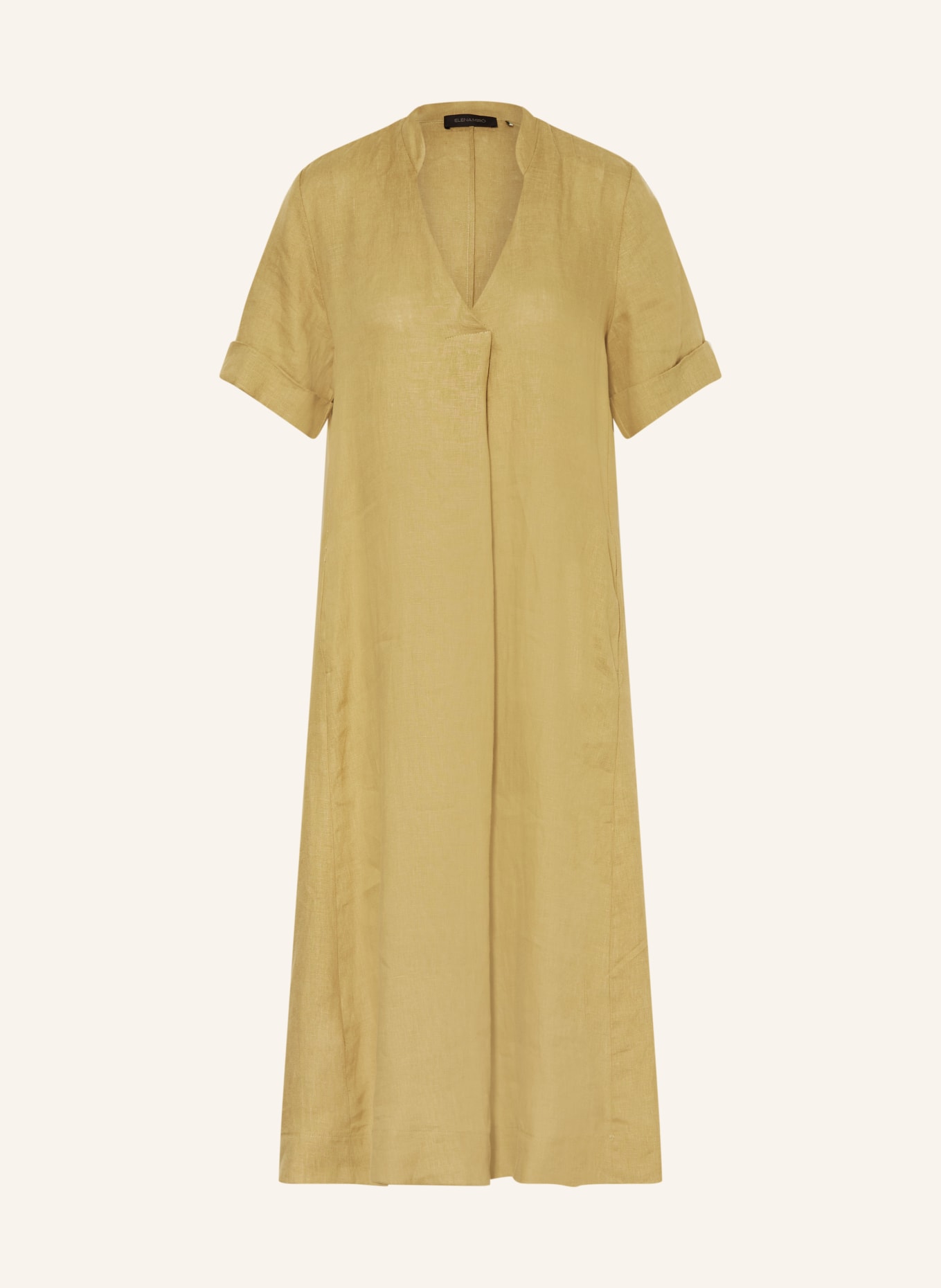 ELENA MIRO Leinenkleid: OLIV