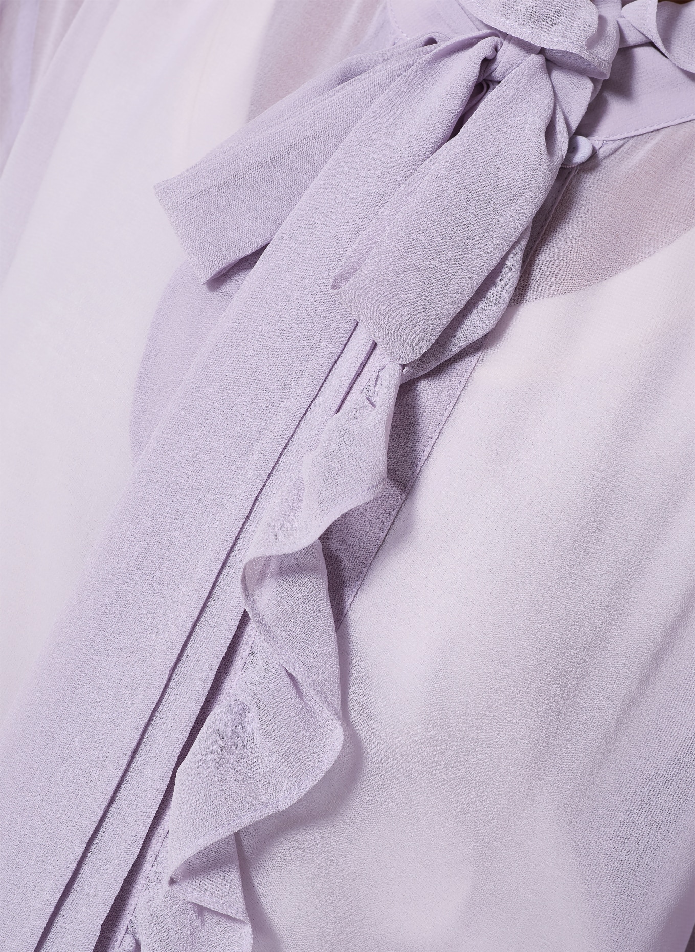 ELENA MIRO Blůza s odnímatelnou mašlí a volánky: SVĚTLE FIALOVÁ