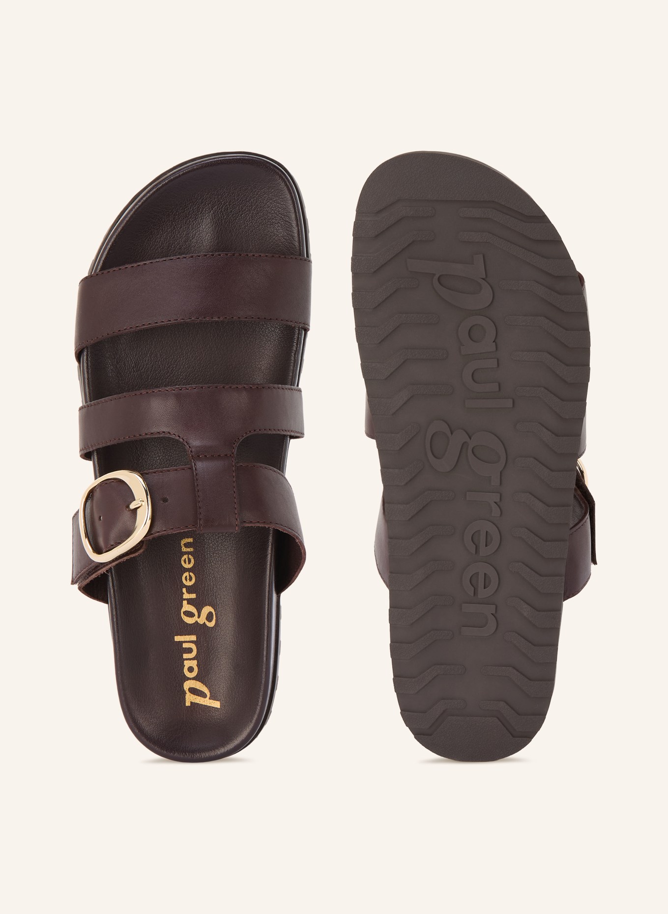 paul green Pantoletten: DUNKELBRAUN