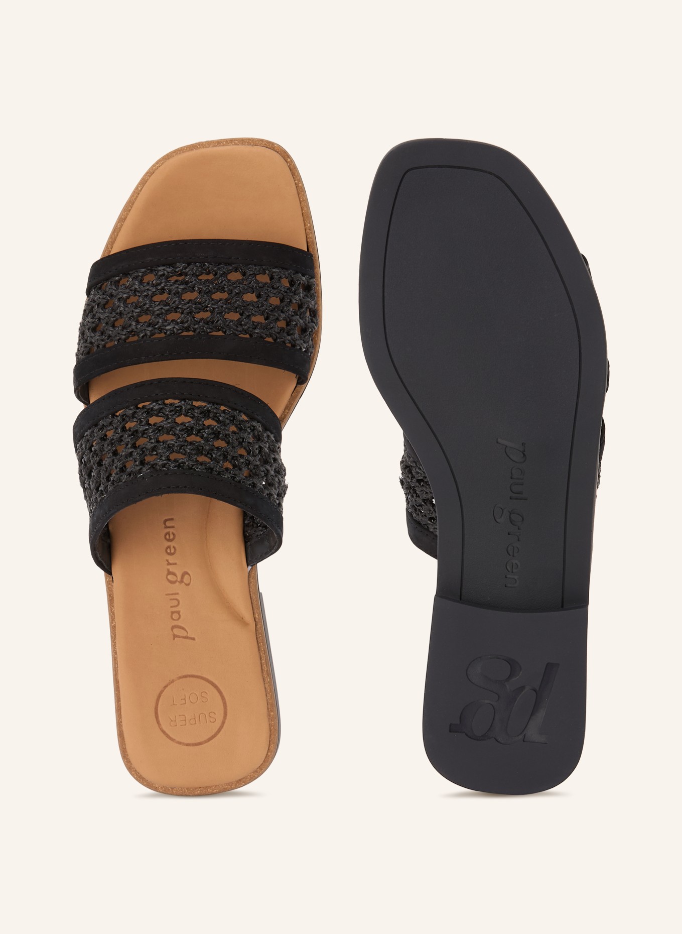 paul green mules: NOIR