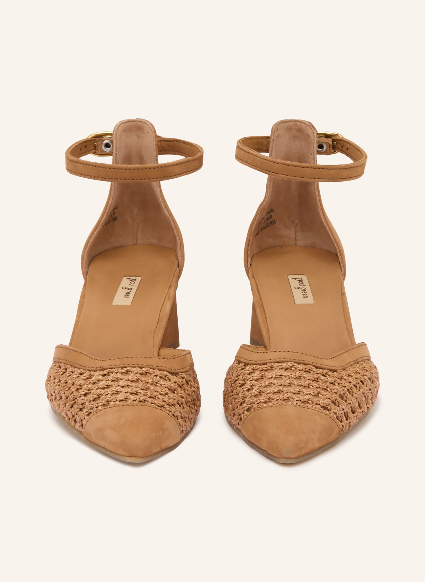 paul green Pumps: BRAUN / GOLD